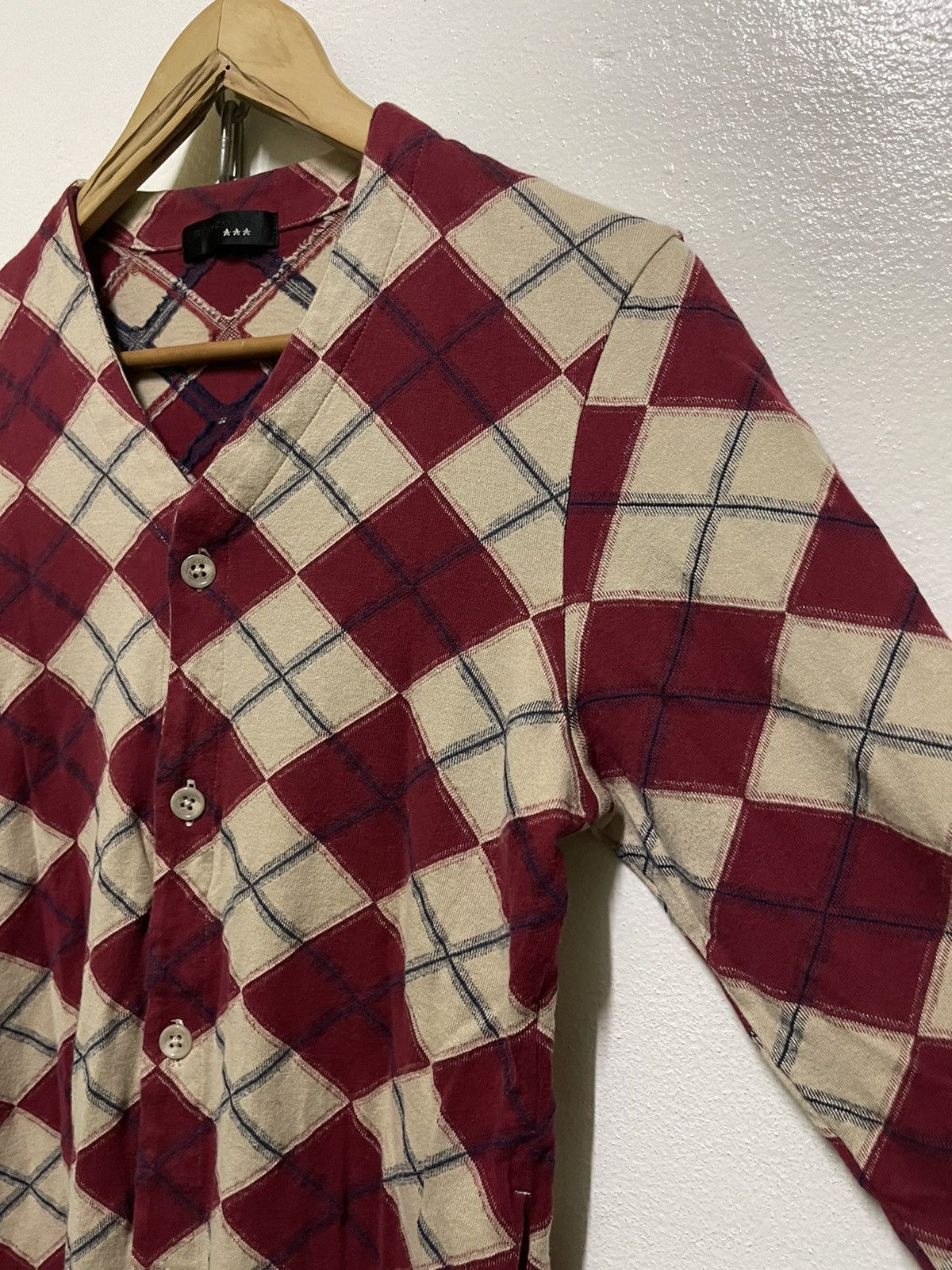 Boycott × Japanese Brand Boycott Cardigan Tartan Japan Size US L / EU 52-54 / 3 - 4 Thumbnail