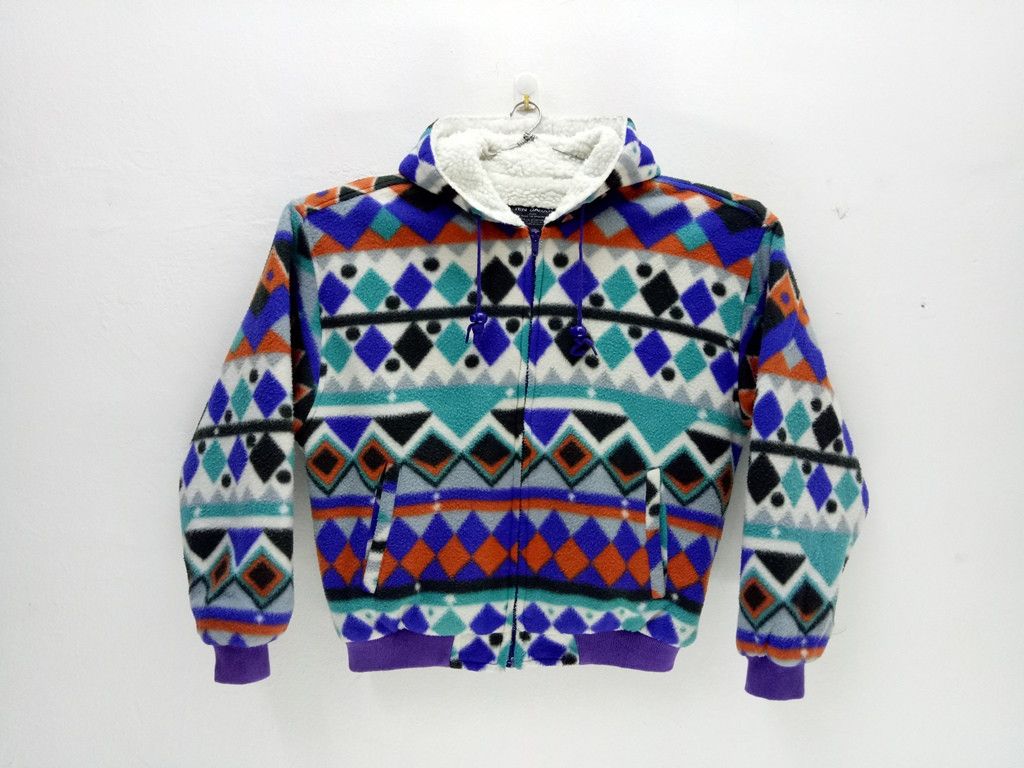 Japanese Brand 🔥🔥🔥Ten Carat Geometric Tribal Zip Up Hoodies Jacket Rare Size US XL / EU 56 / 4 - 4 Thumbnail