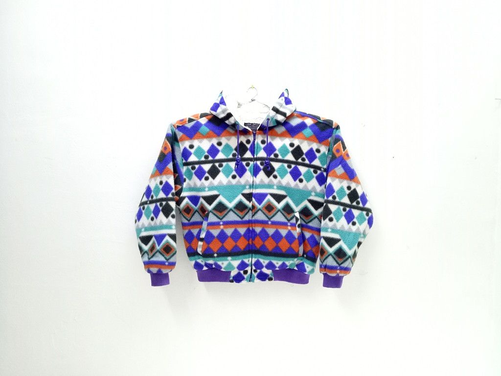 Japanese Brand 🔥🔥🔥Ten Carat Geometric Tribal Zip Up Hoodies Jacket Rare Size US XL / EU 56 / 4 - 1 Thumbnail