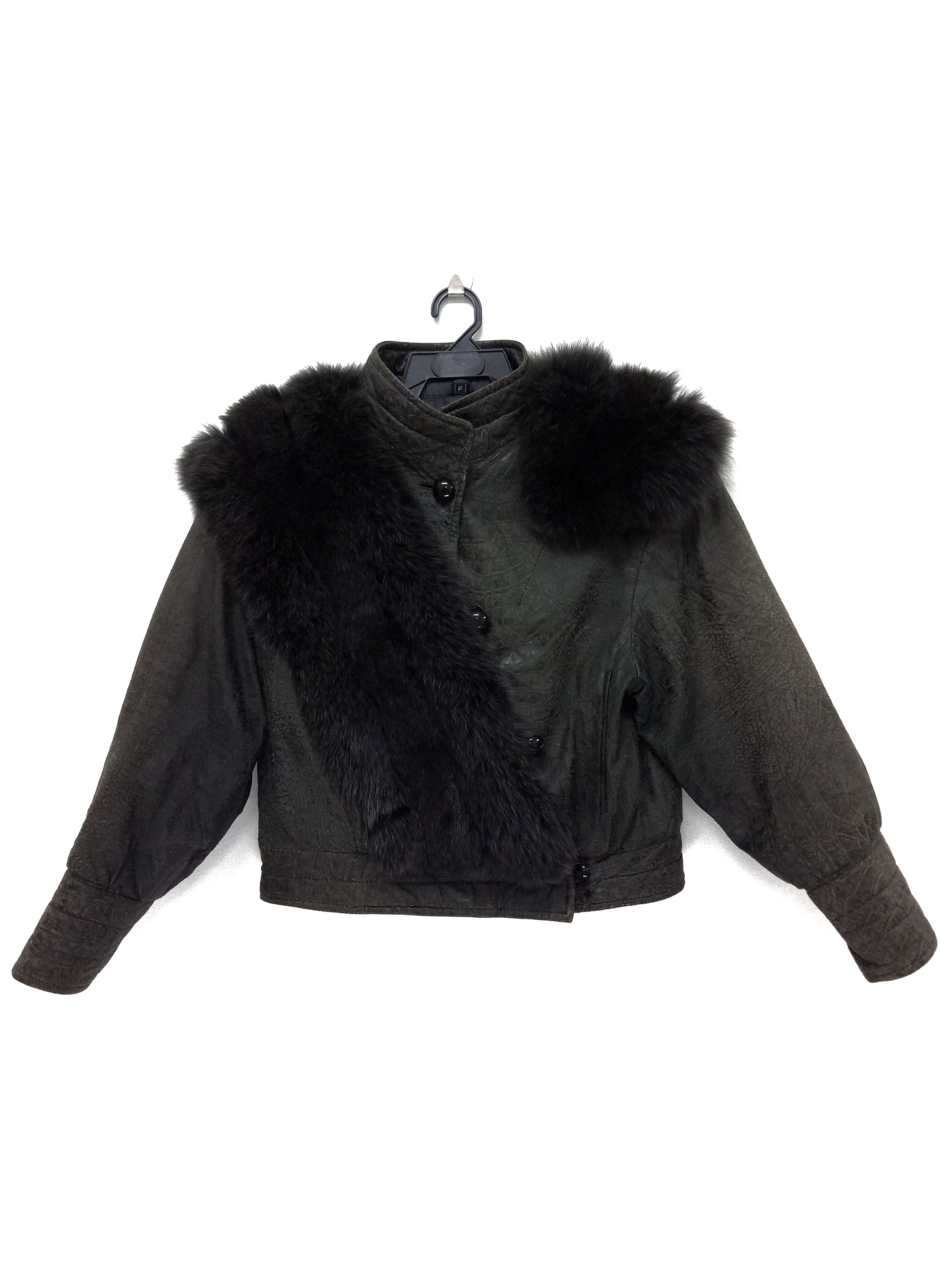 Other 🔥🔥🔥Exotic Genuine Leather Jacket With Fur Rare Design Size US M / EU 48-50 / 2 - 2 Thumbnail