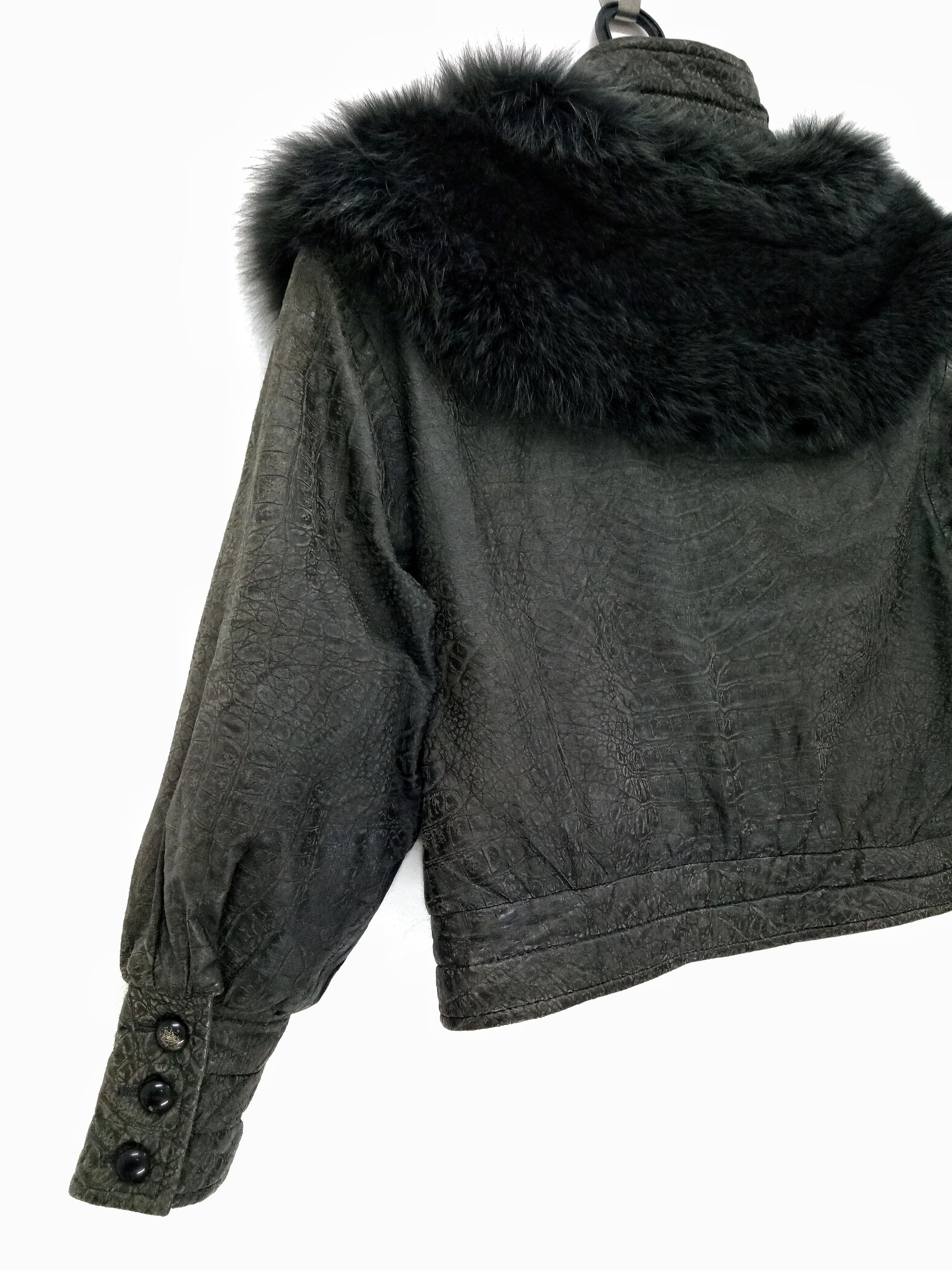Other 🔥🔥🔥Exotic Genuine Leather Jacket With Fur Rare Design Size US M / EU 48-50 / 2 - 13 Thumbnail