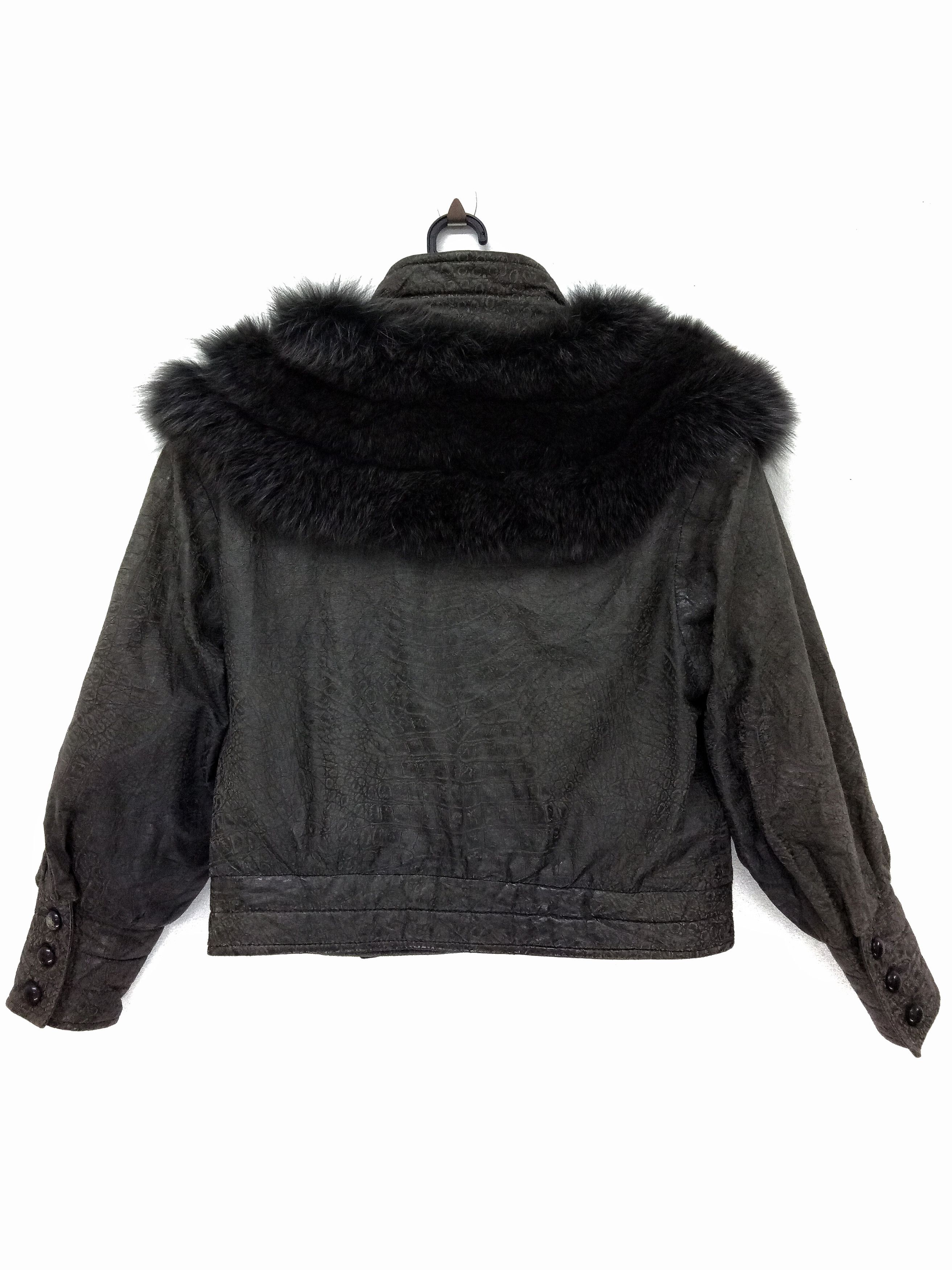 Other 🔥🔥🔥Exotic Genuine Leather Jacket With Fur Rare Design Size US M / EU 48-50 / 2 - 10 Thumbnail