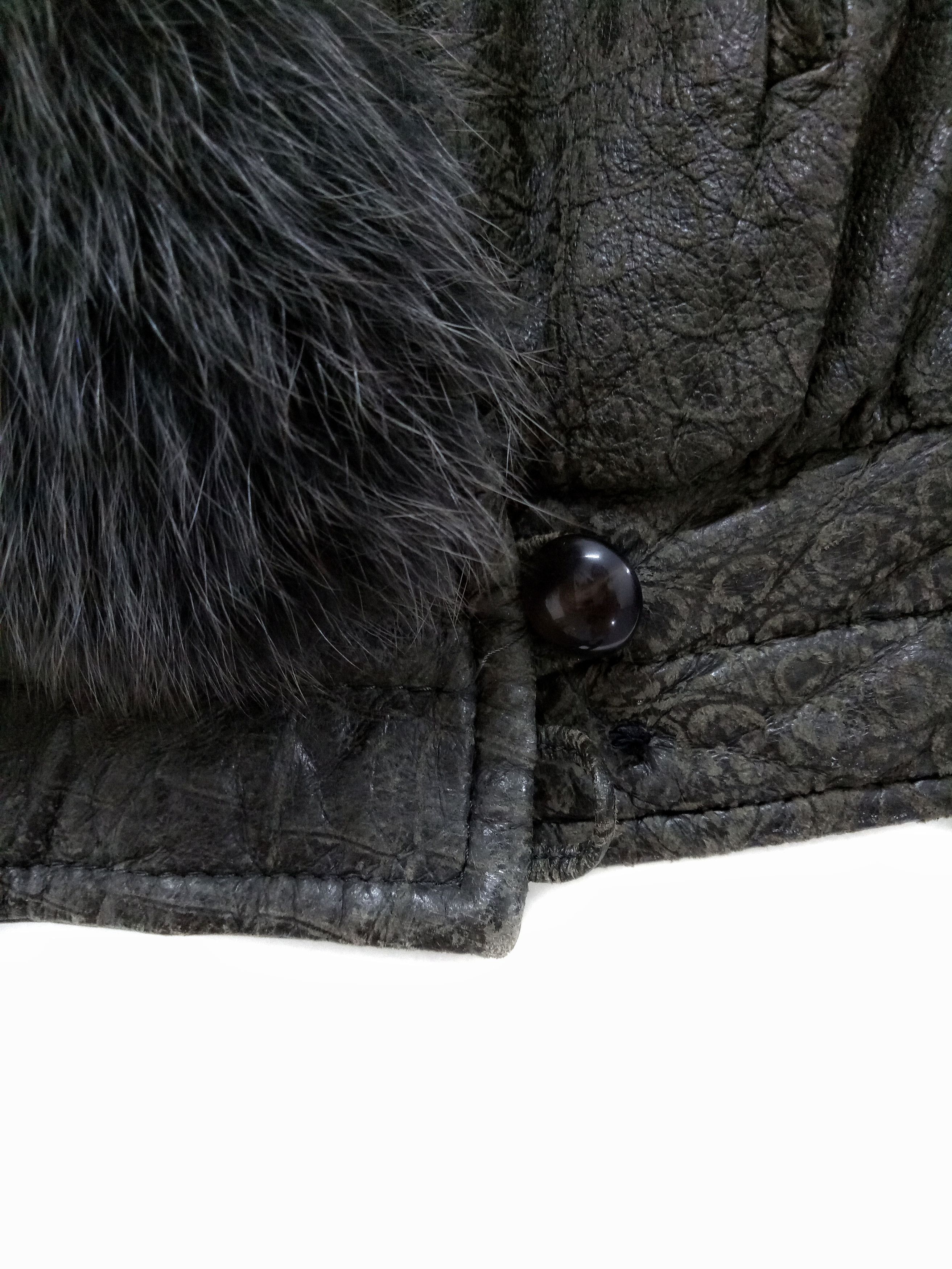 Other 🔥🔥🔥Exotic Genuine Leather Jacket With Fur Rare Design Size US M / EU 48-50 / 2 - 9 Thumbnail