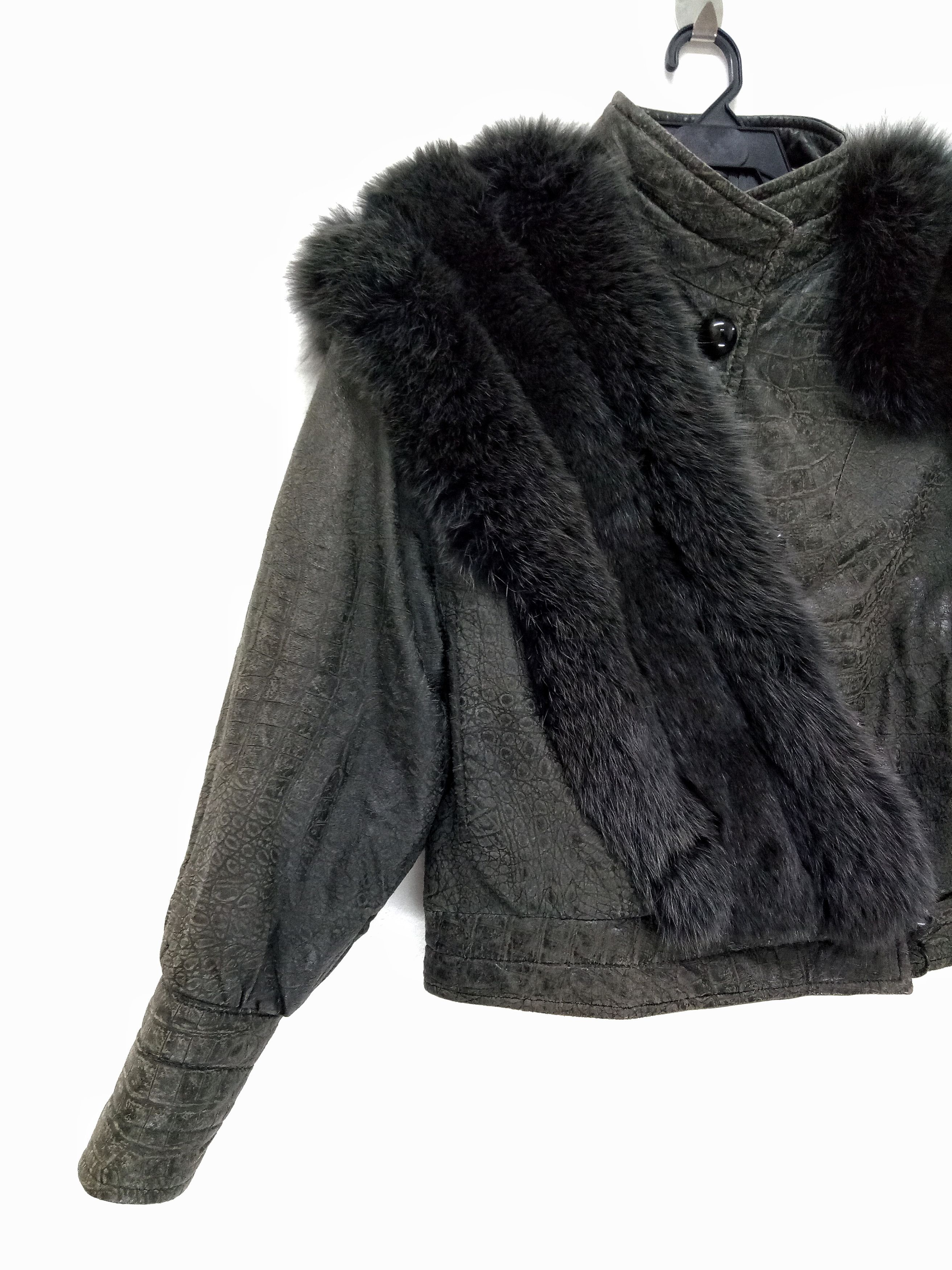 Other 🔥🔥🔥Exotic Genuine Leather Jacket With Fur Rare Design Size US M / EU 48-50 / 2 - 5 Thumbnail