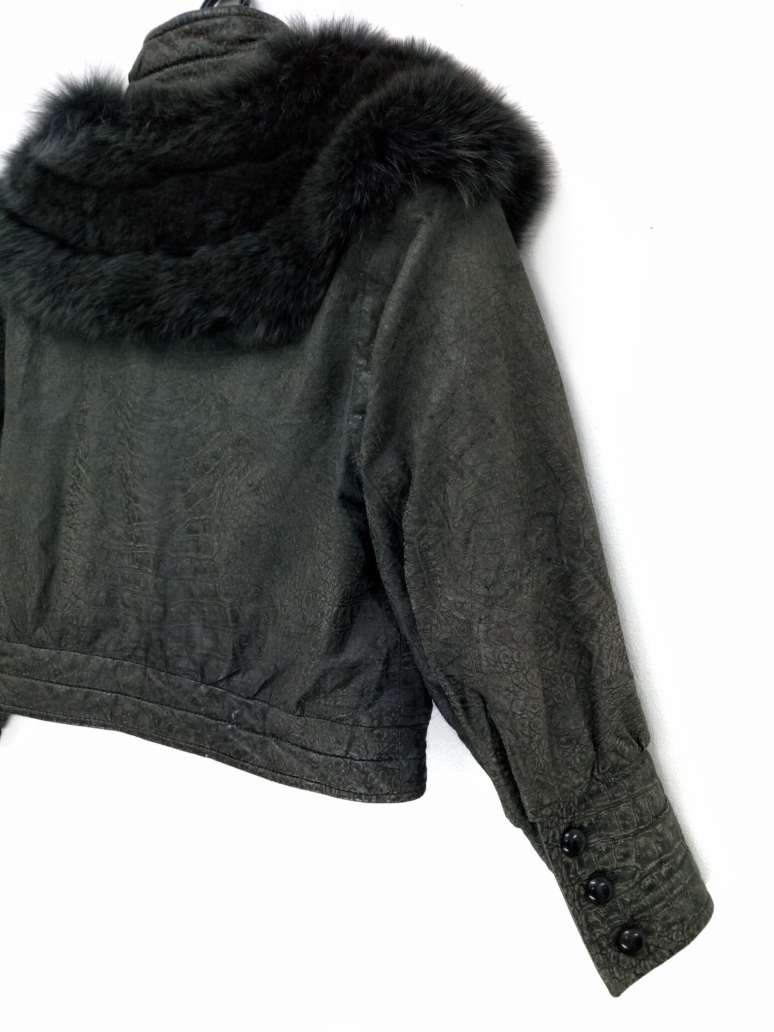 Other 🔥🔥🔥Exotic Genuine Leather Jacket With Fur Rare Design Size US M / EU 48-50 / 2 - 11 Thumbnail