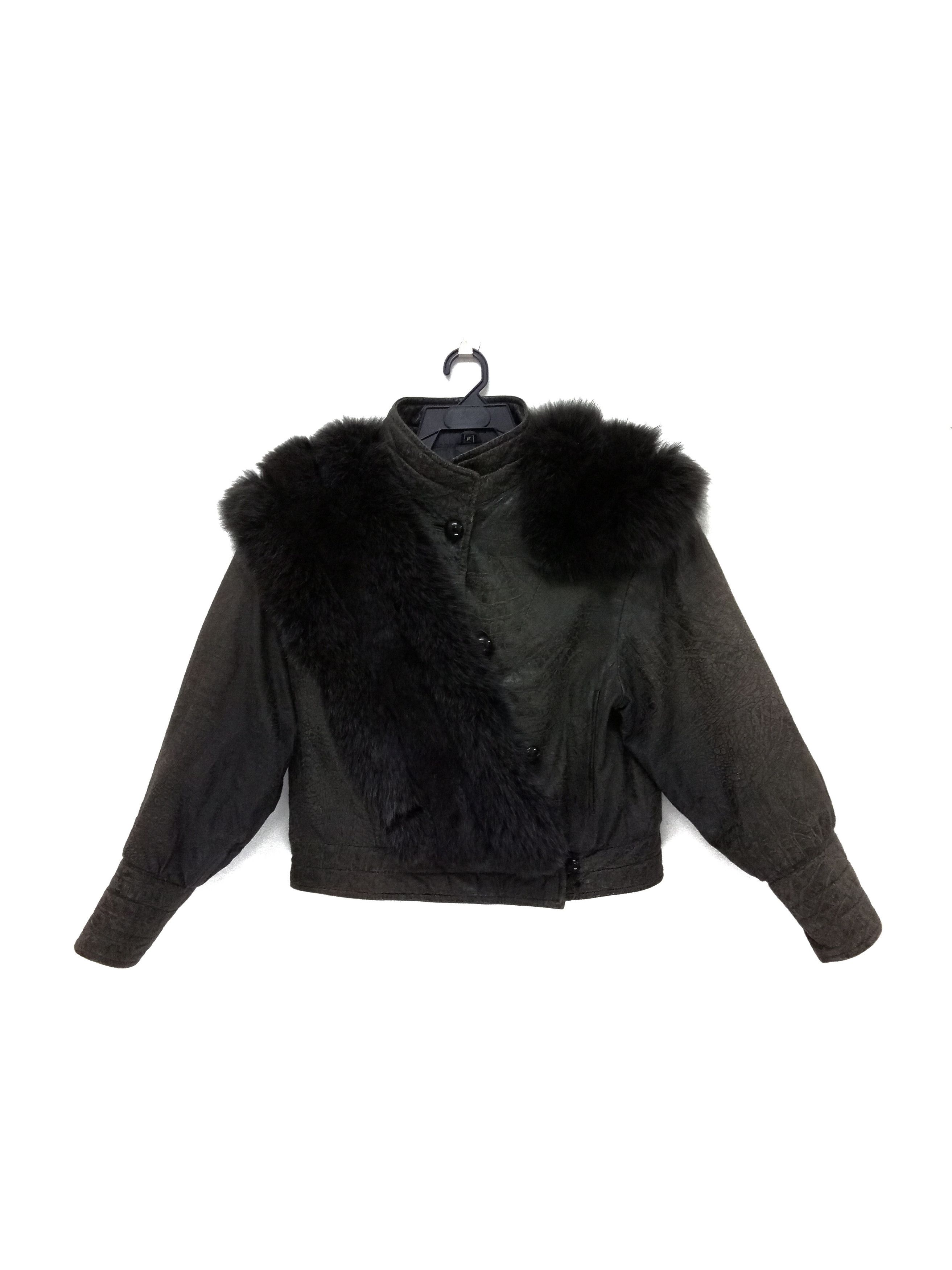 Other 🔥🔥🔥Exotic Genuine Leather Jacket With Fur Rare Design Size US M / EU 48-50 / 2 - 1 Thumbnail