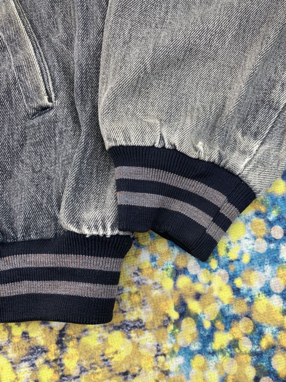 Japanese Brand BOBBY BARNON DENIM BOMBER JACKET Size US L / EU 52-54 / 3 - 6 Thumbnail
