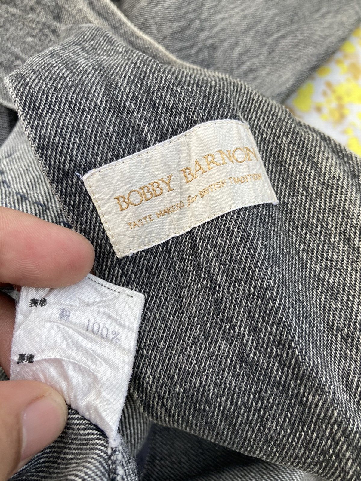 Japanese Brand BOBBY BARNON DENIM BOMBER JACKET Size US L / EU 52-54 / 3 - 10 Thumbnail