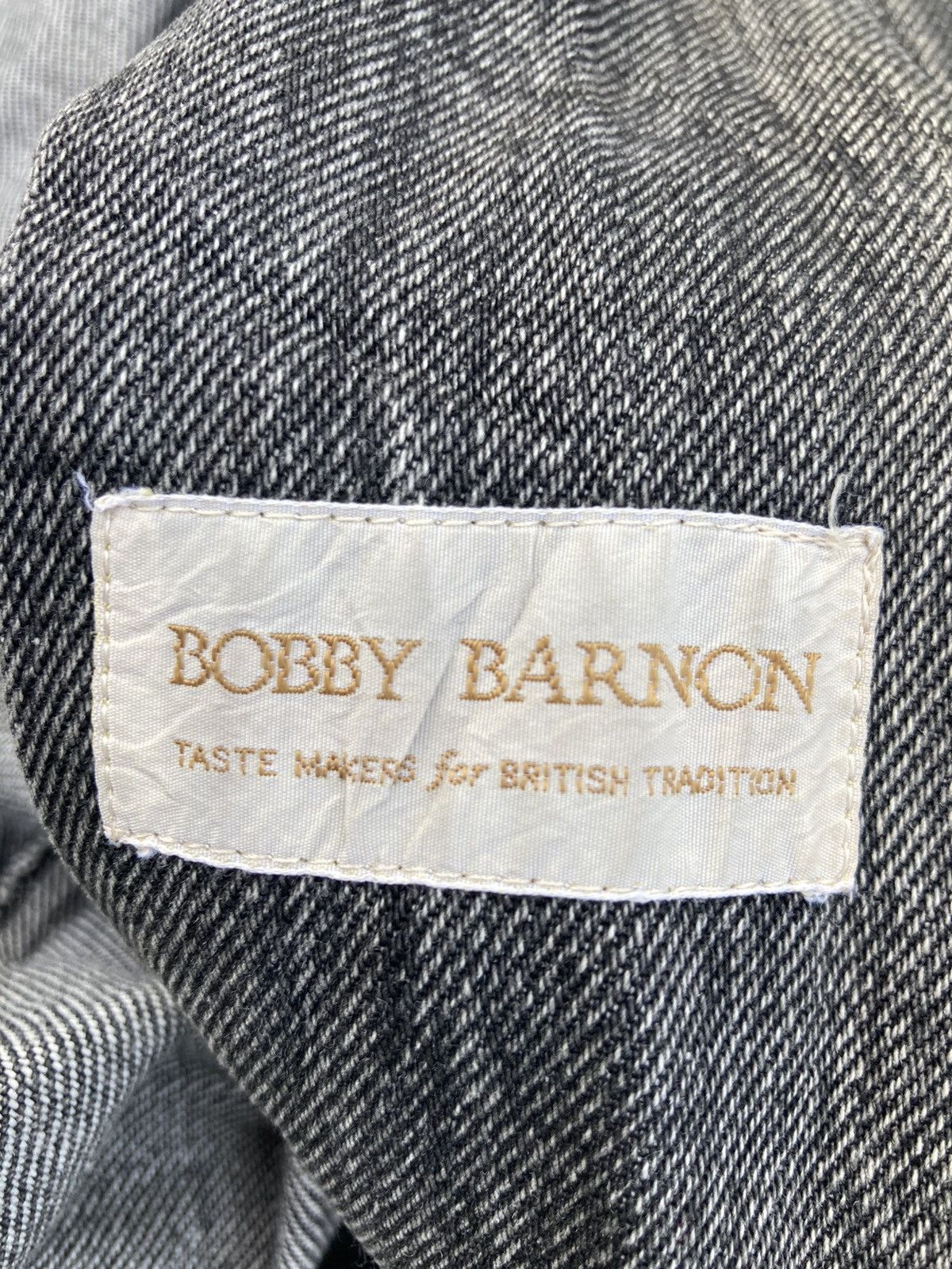 Japanese Brand BOBBY BARNON DENIM BOMBER JACKET Size US L / EU 52-54 / 3 - 8 Thumbnail