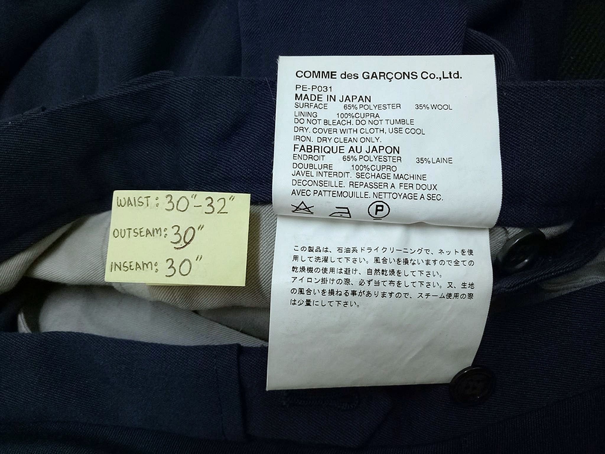 Comme des Garcons 🔥🔥🔥AD2001 COMME des GARÇONS Homme Plus Pants Size US 32 / EU 48 - 8 Thumbnail