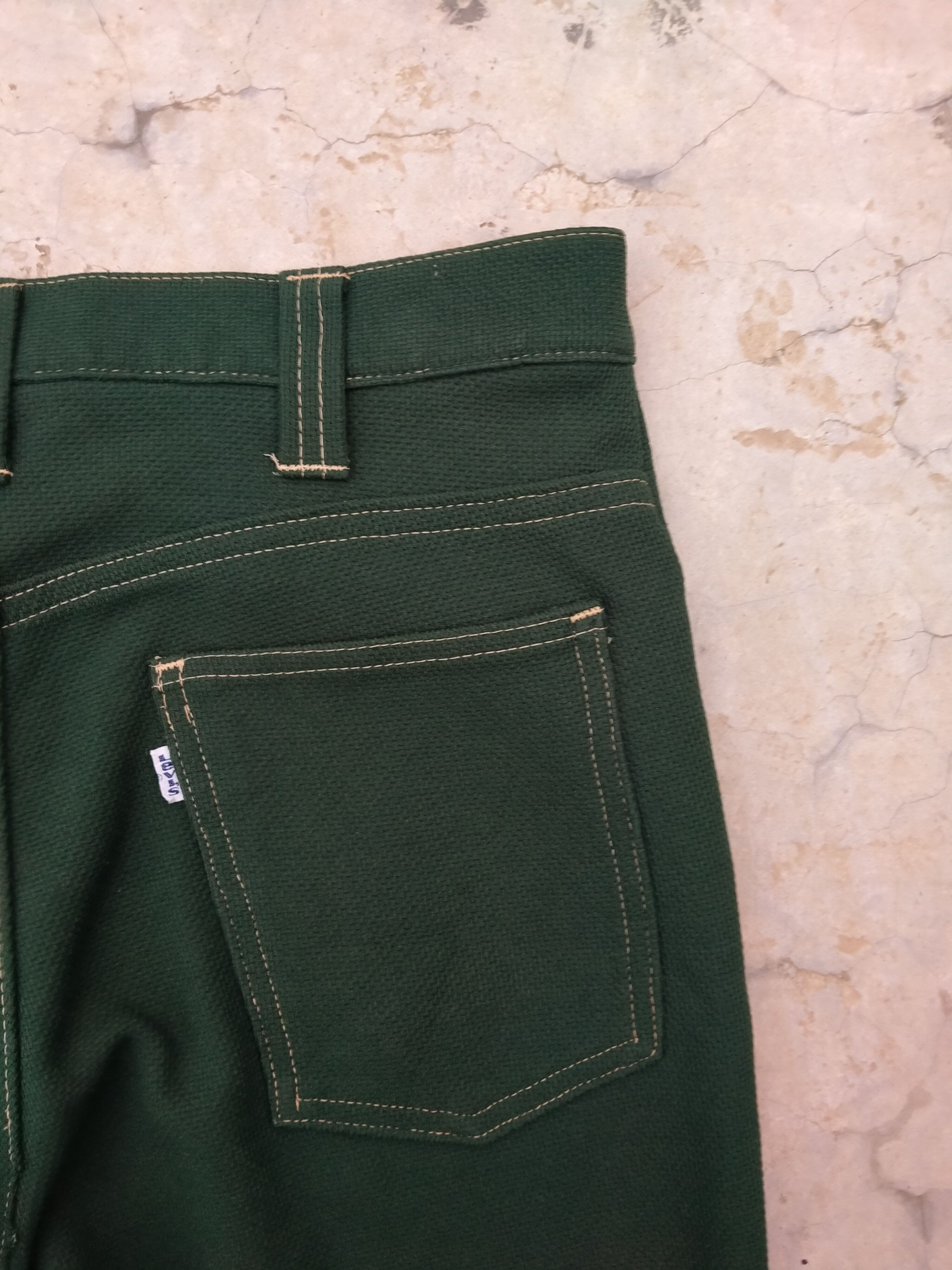 Levi's Vtg 70s Levi’s Sta-Prest Flare Bootcut Talon 42 White Tab Size US 30 / EU 46 - 10 Thumbnail
