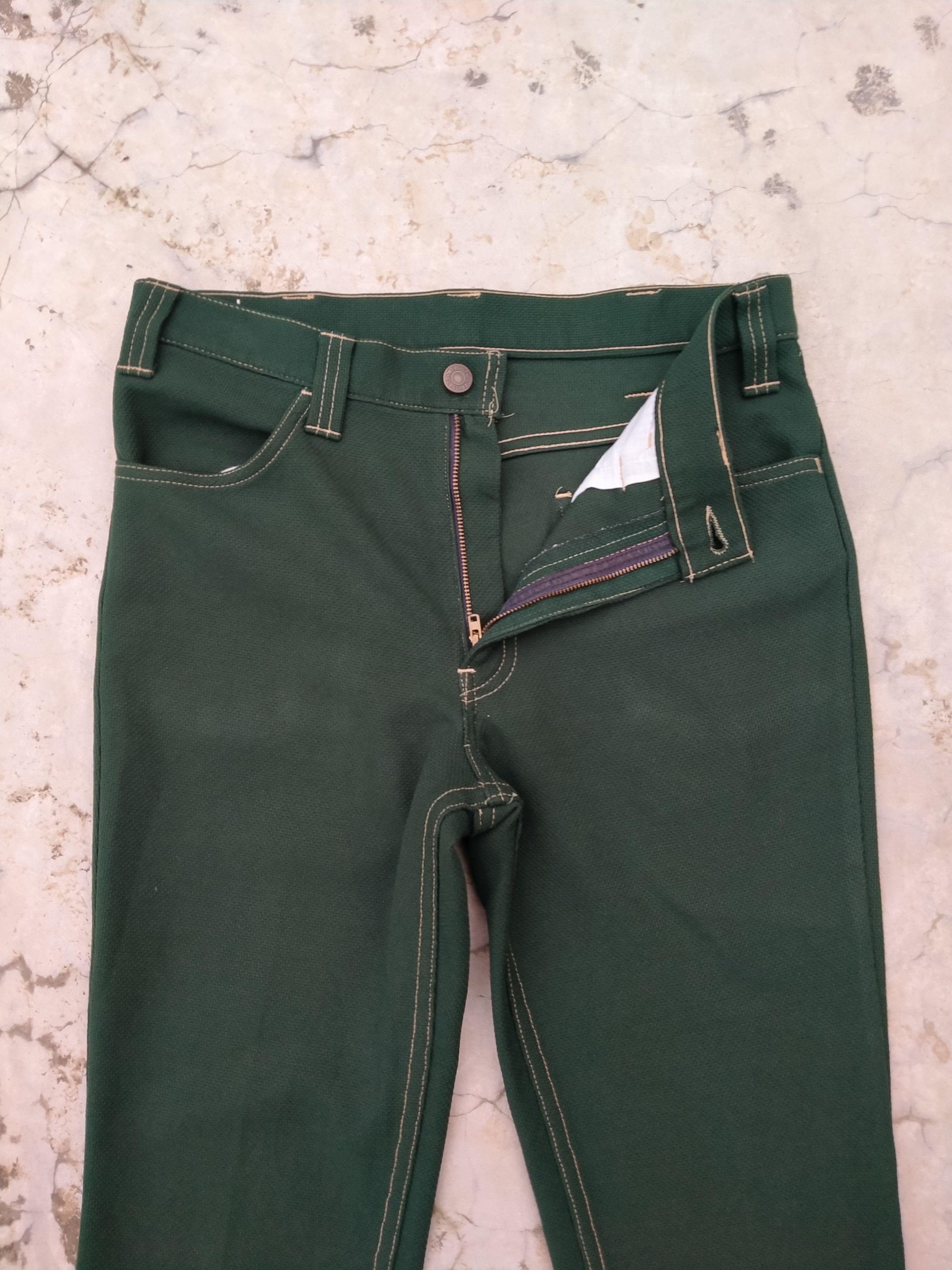 Levi's Vtg 70s Levi’s Sta-Prest Flare Bootcut Talon 42 White Tab Size US 30 / EU 46 - 3 Thumbnail