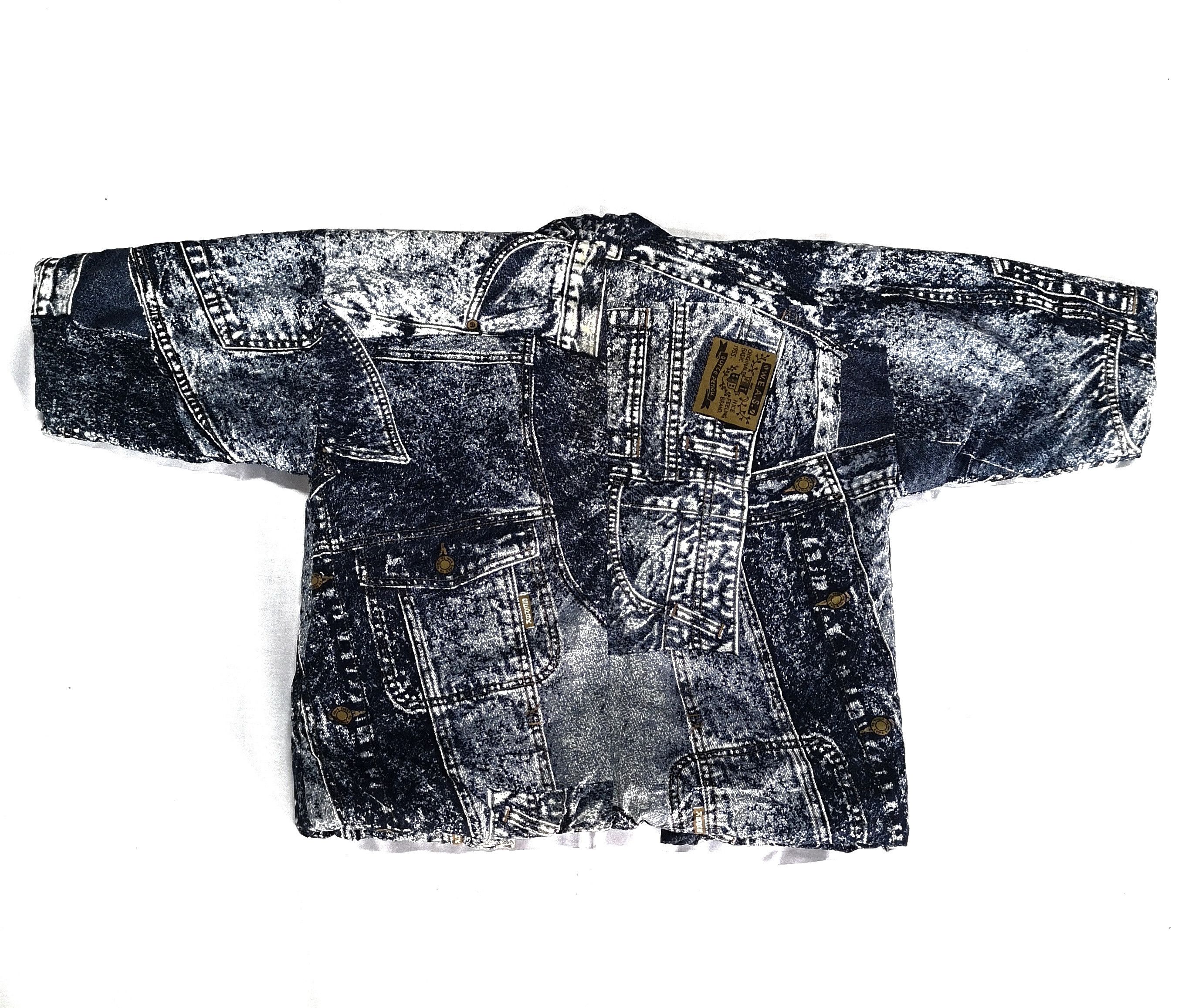 Japanese Brand Japanese Brand Kuwang Kimono Full Print Denim Size US S / EU 44-46 / 1 - 2 Thumbnail