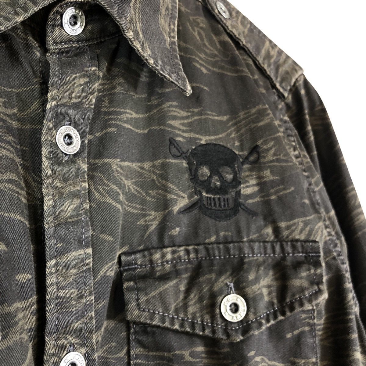 Hysteric Glamour Hysteric Glamour Tiger Camo Skull Army Utility Shirt Size US M / EU 48-50 / 2 - 8 Thumbnail