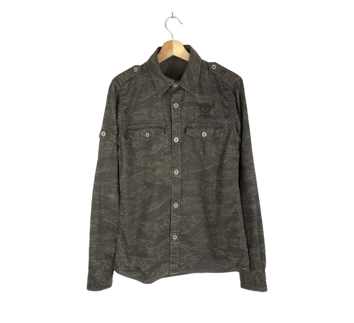 Hysteric Glamour Hysteric Glamour Tiger Camo Skull Army Utility Shirt Size US M / EU 48-50 / 2 - 1 Thumbnail