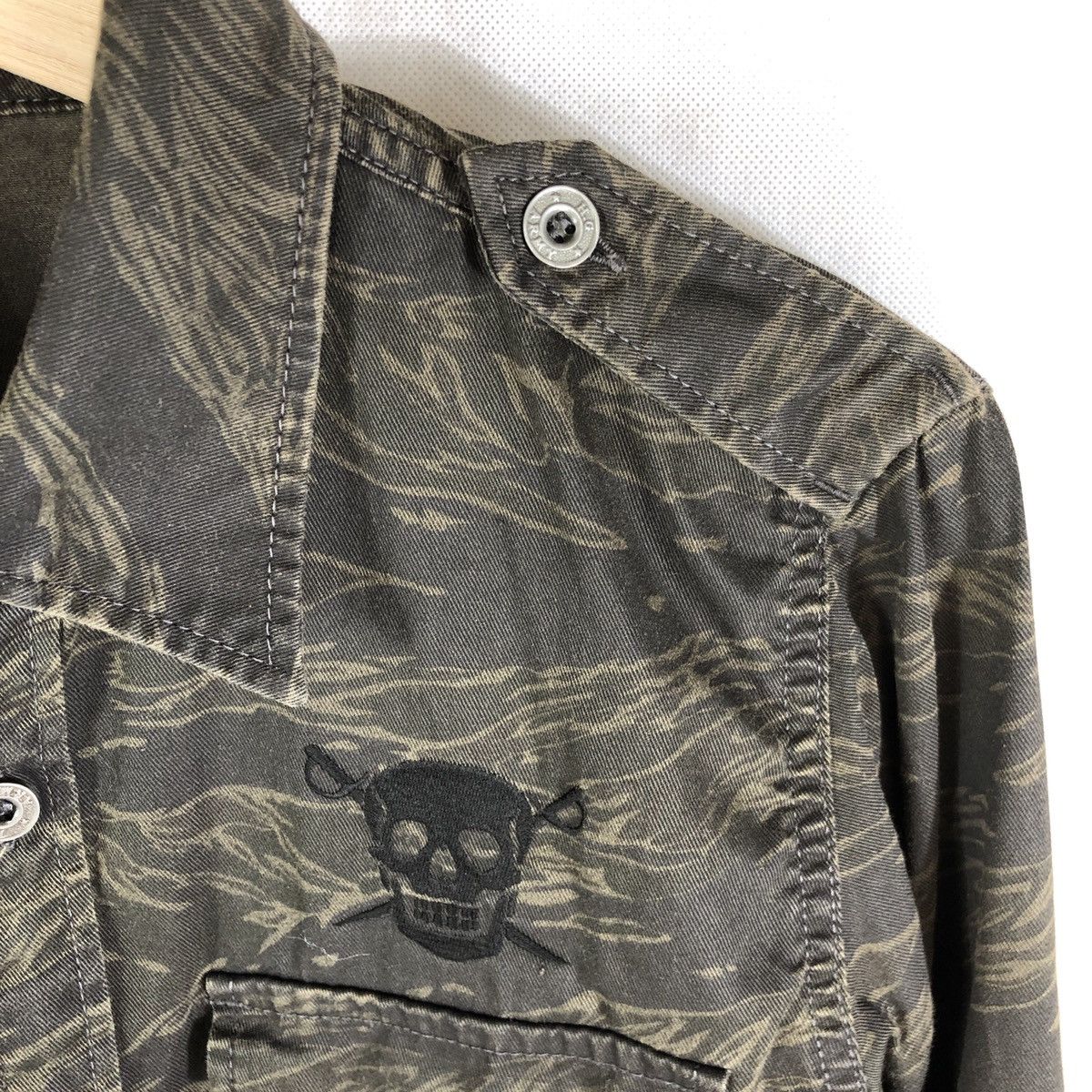 Hysteric Glamour Hysteric Glamour Tiger Camo Skull Army Utility Shirt Size US M / EU 48-50 / 2 - 6 Thumbnail