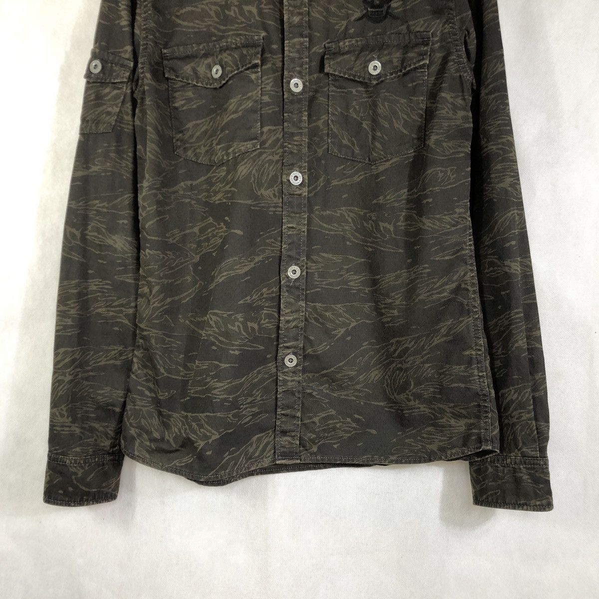 Hysteric Glamour Hysteric Glamour Tiger Camo Skull Army Utility Shirt Size US M / EU 48-50 / 2 - 3 Thumbnail