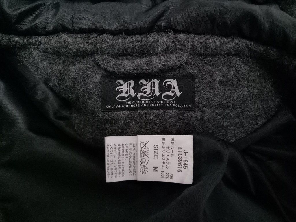 Japanese Brand 🔥RNA The Alternative Anarchists Wool Jacket Wood Button Size US M / EU 48-50 / 2 - 18 Thumbnail