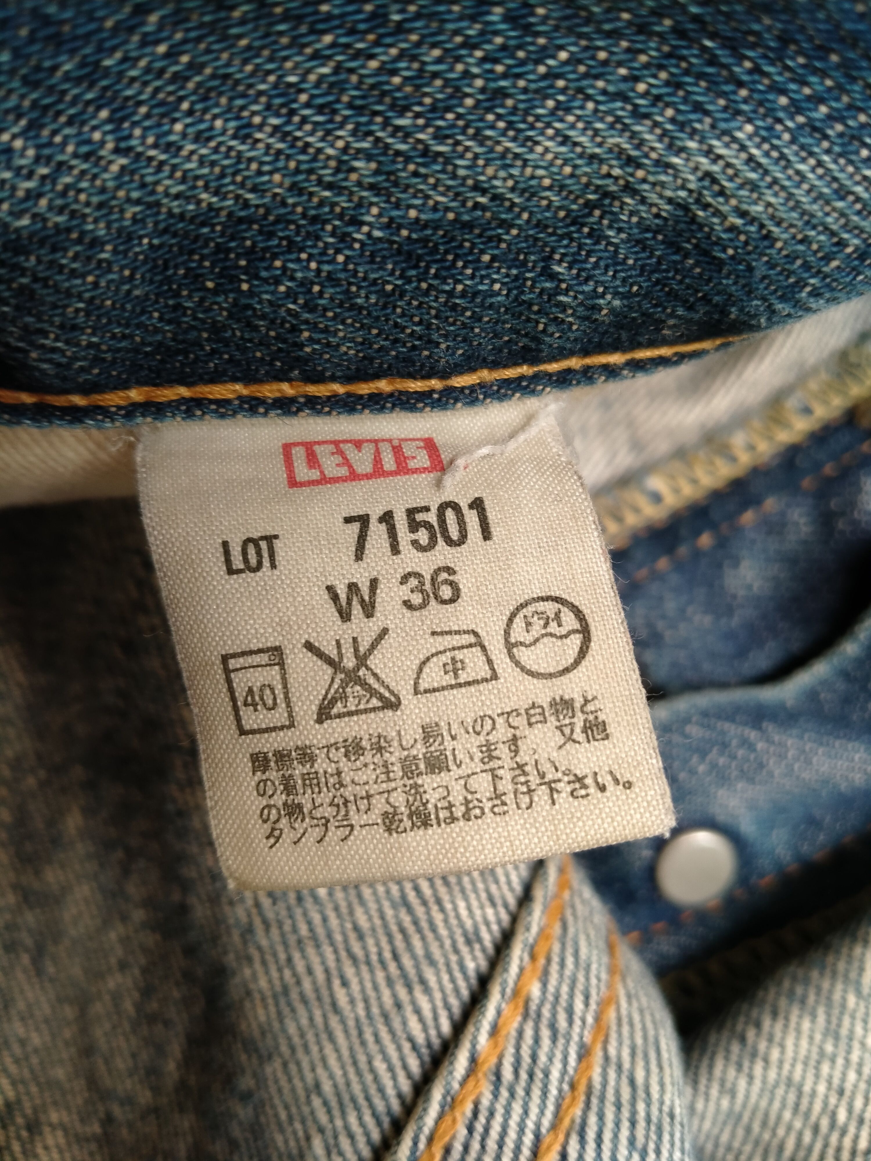 Levi's Vintage Clothing Vintage Levi's 501 Big E 1971 Distressed Reproduction Jeans Size US 34 / EU 50 - 23 Thumbnail