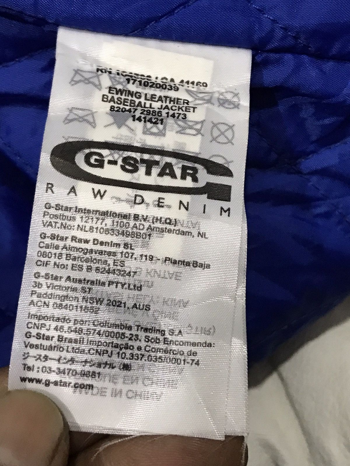 G-Star G Star Raw Baseball Leather Jacket Size US L / EU 52-54 / 3 - 20 Thumbnail