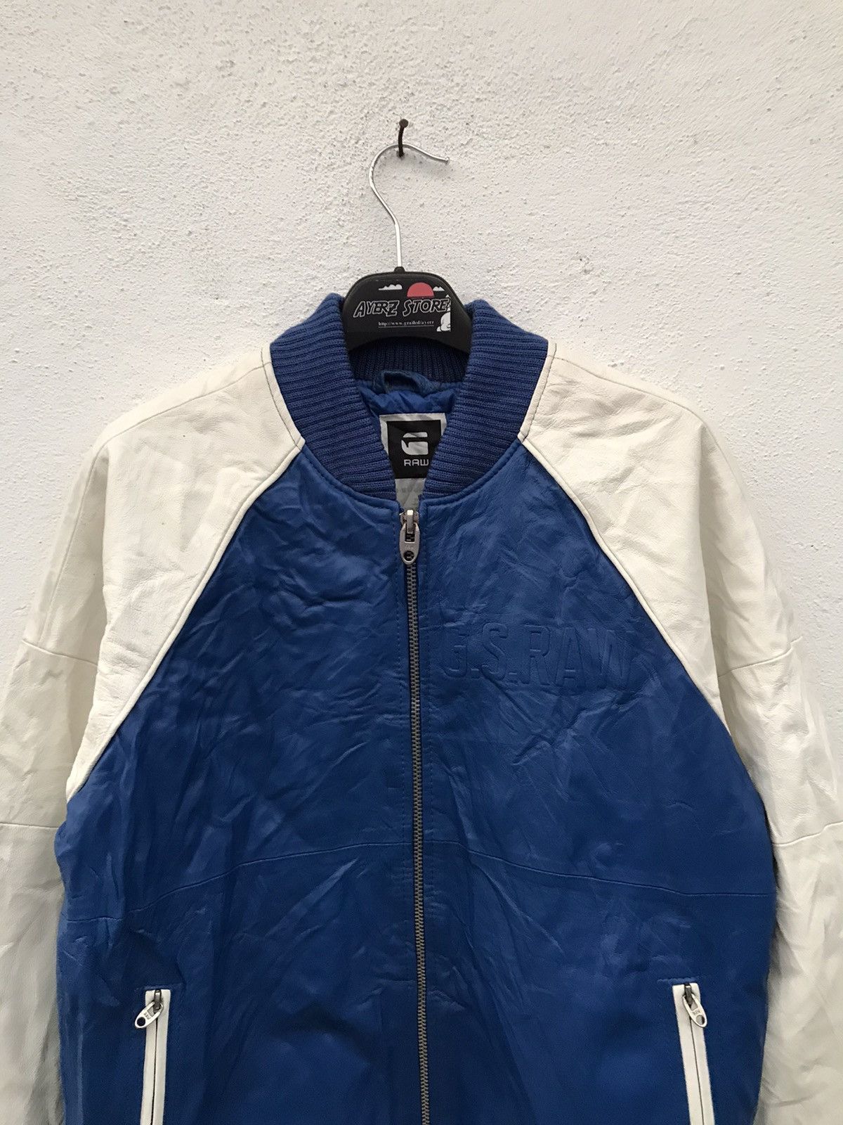 G-Star G Star Raw Baseball Leather Jacket Size US L / EU 52-54 / 3 - 2 Thumbnail