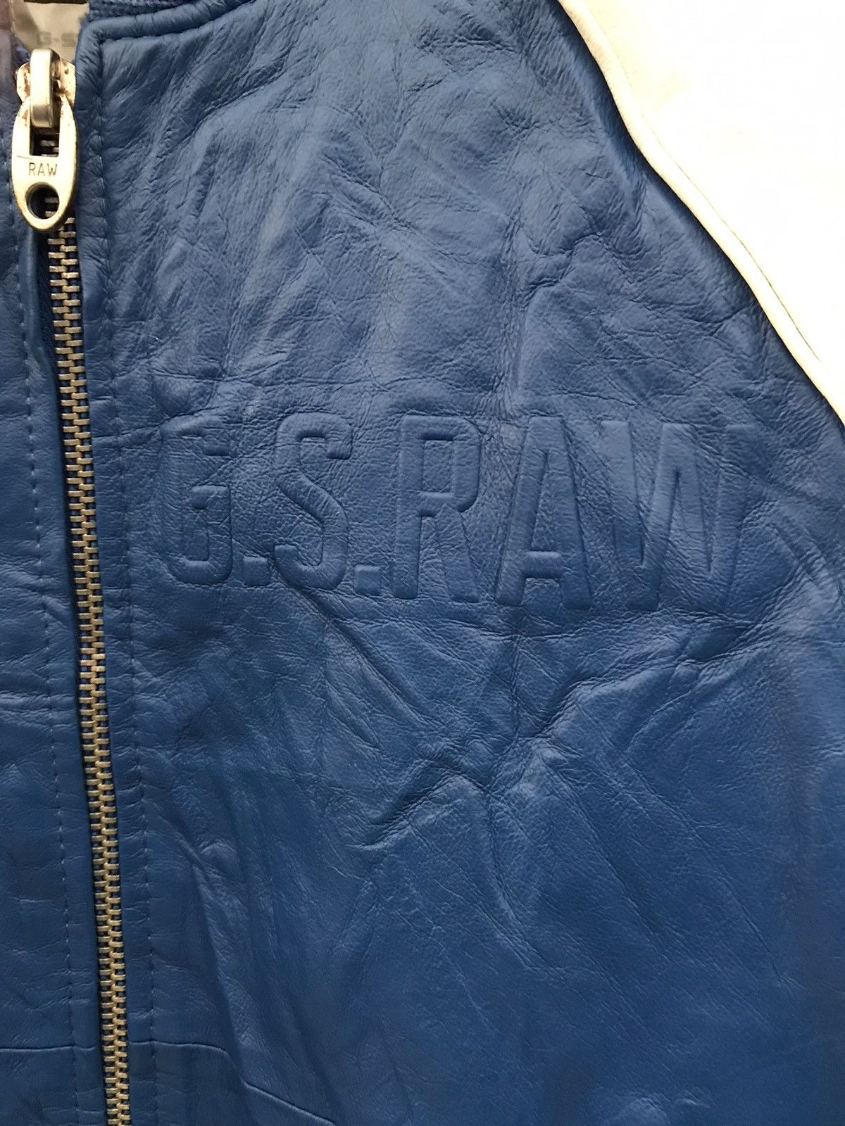 G-Star G Star Raw Baseball Leather Jacket Size US L / EU 52-54 / 3 - 10 Thumbnail