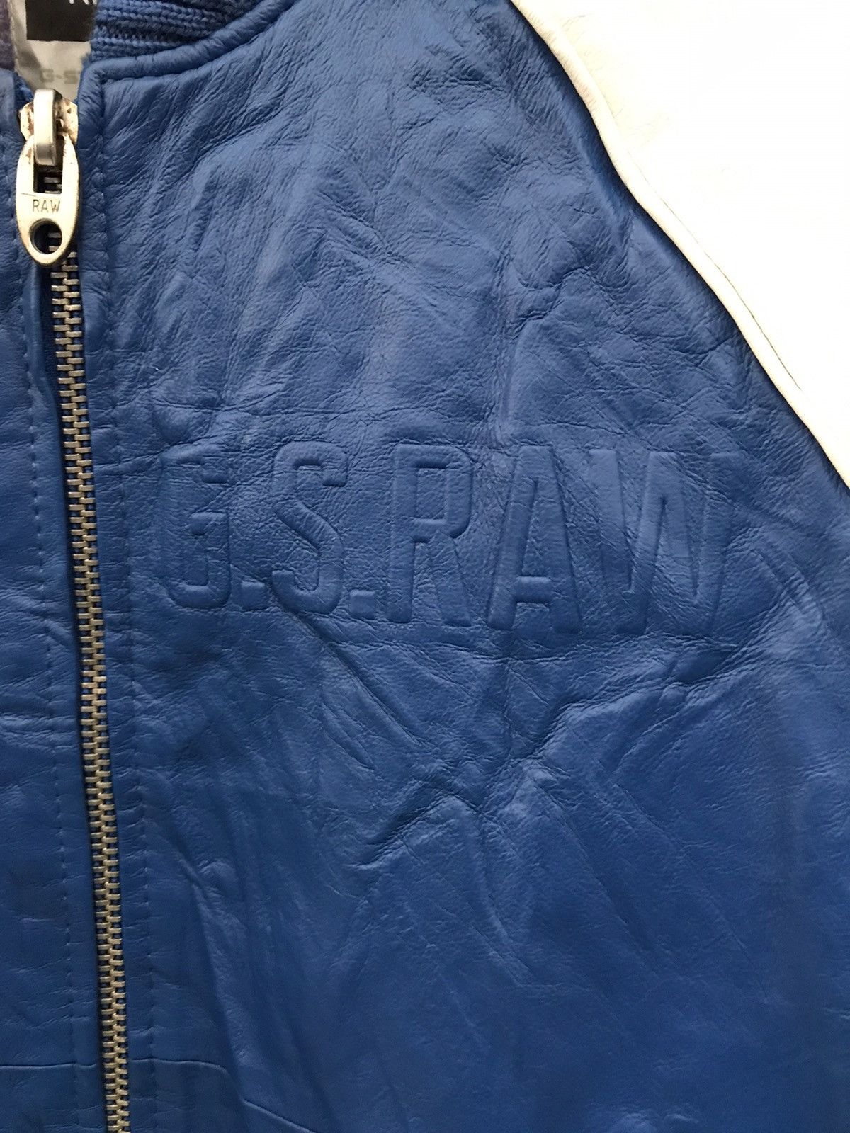 G-Star G Star Raw Baseball Leather Jacket Size US L / EU 52-54 / 3 - 9 Thumbnail