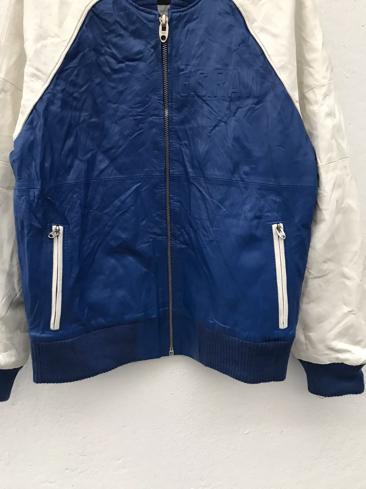 G-Star G Star Raw Baseball Leather Jacket Size US L / EU 52-54 / 3 - 3 Thumbnail