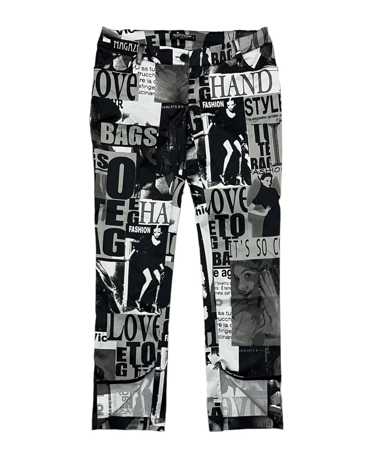 Designer RINASCIMENTO Made in Italy Pant x Rare Design Size 33" - 3 Thumbnail