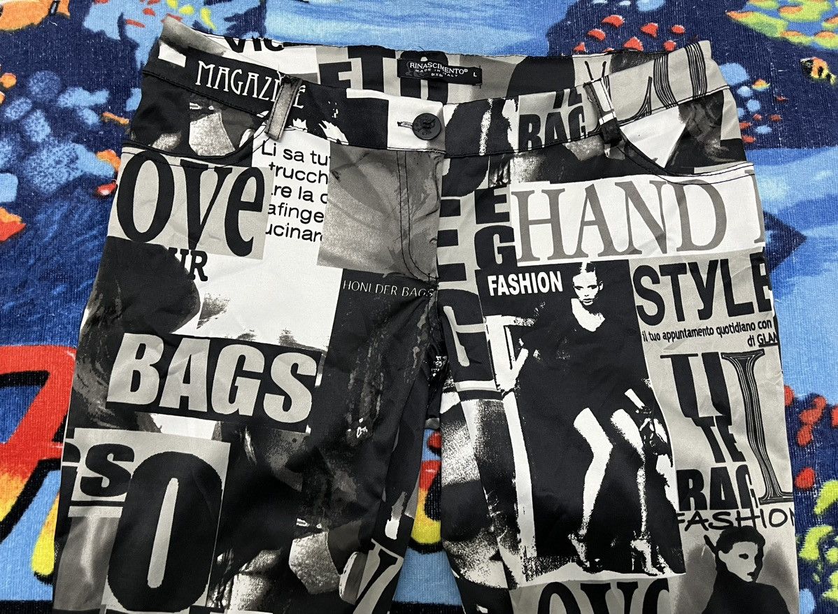 Designer RINASCIMENTO Made in Italy Pant x Rare Design Size 33" - 5 Thumbnail