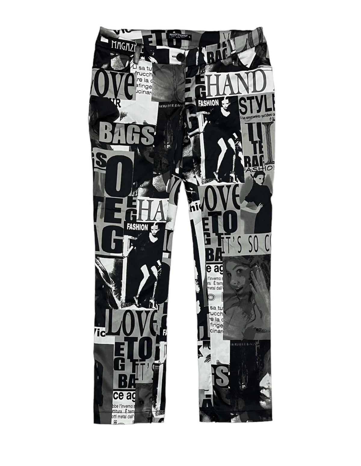 Designer RINASCIMENTO Made in Italy Pant x Rare Design Size 33" - 2 Thumbnail