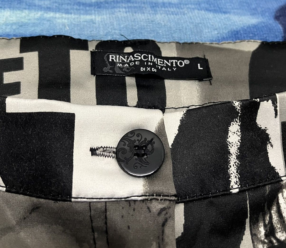 Designer RINASCIMENTO Made in Italy Pant x Rare Design Size 33" - 10 Thumbnail