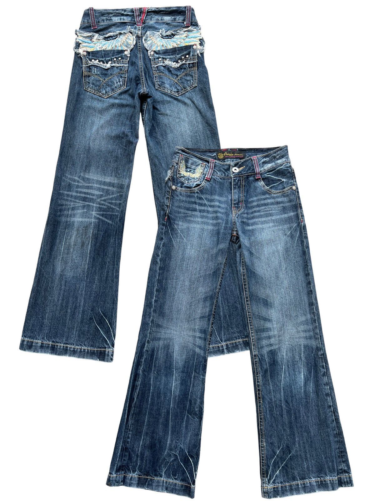 Japanese Brand Japanese Brand Distressed Rusty Flare Denim Jeans 28x31 Size US 28 / EU 44 - 1 Thumbnail