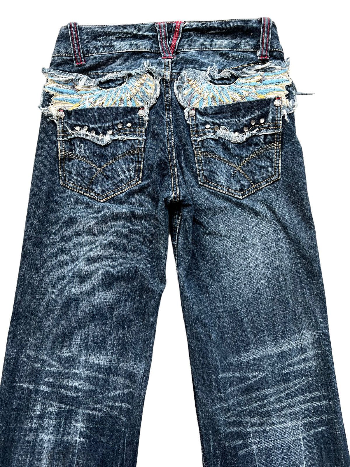 Japanese Brand Japanese Brand Distressed Rusty Flare Denim Jeans 28x31 Size US 28 / EU 44 - 6 Thumbnail