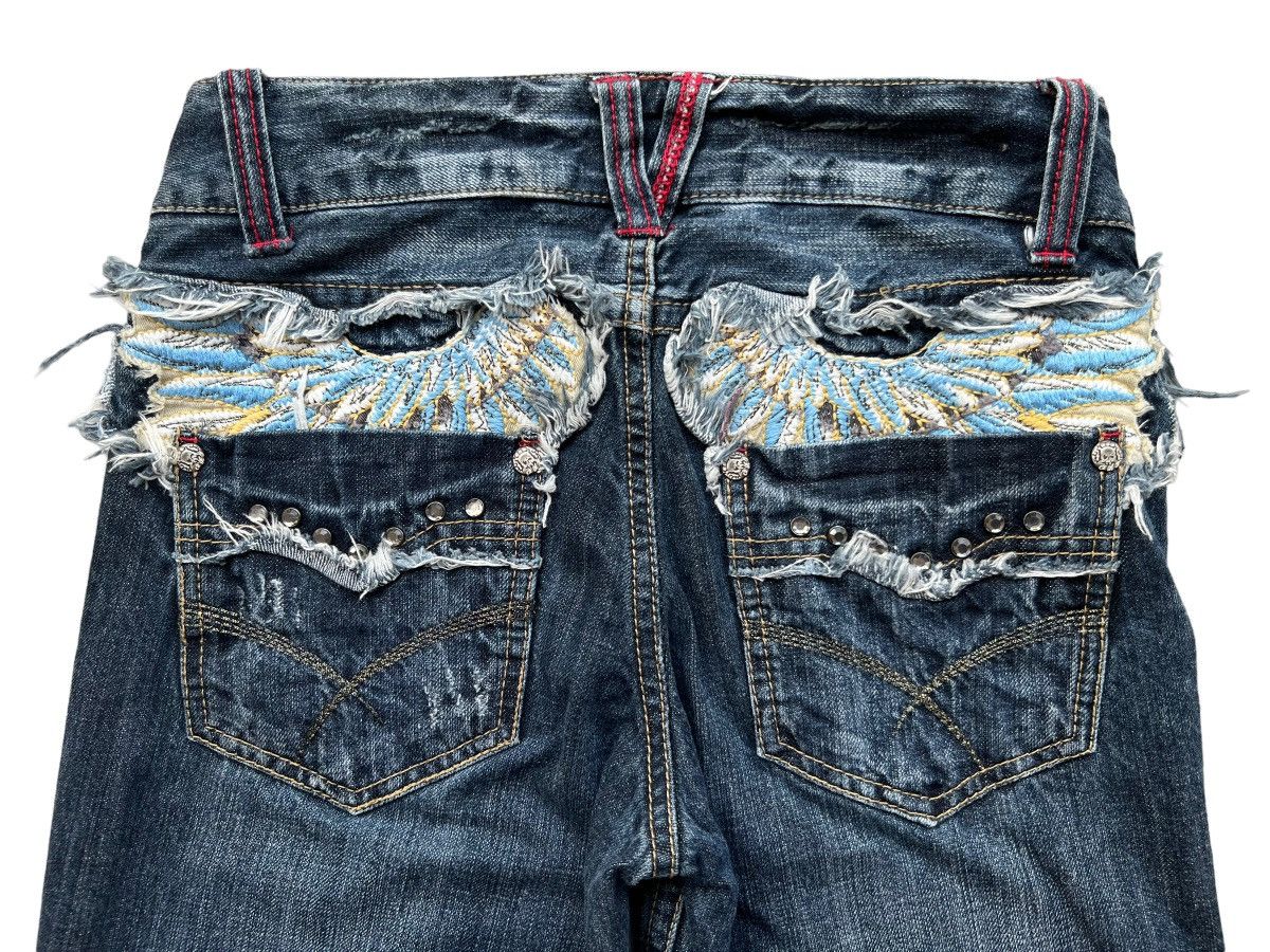 Japanese Brand Japanese Brand Distressed Rusty Flare Denim Jeans 28x31 Size US 28 / EU 44 - 9 Thumbnail