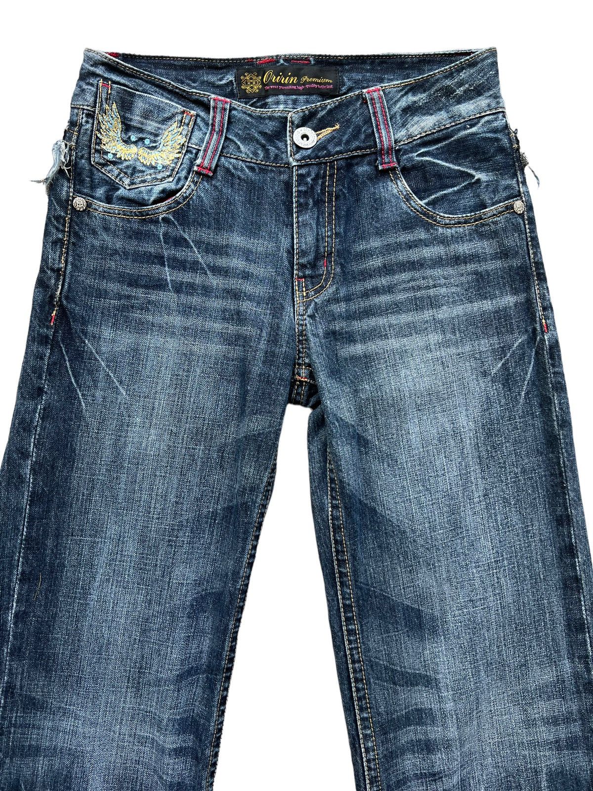 Japanese Brand Japanese Brand Distressed Rusty Flare Denim Jeans 28x31 Size US 28 / EU 44 - 4 Thumbnail
