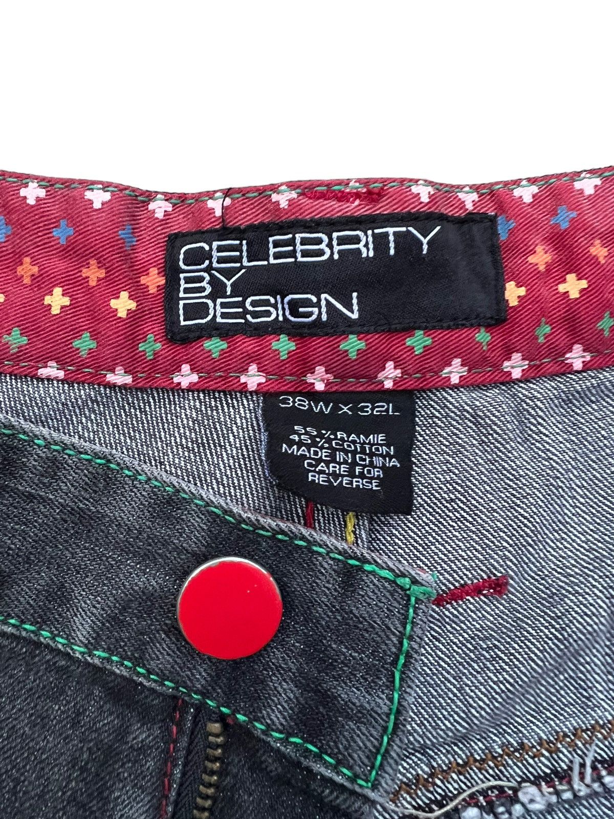 Vintage Celebrity By Design Japan Skull Bones Baggy Jorts Jeans Size US 37 - 8 Thumbnail