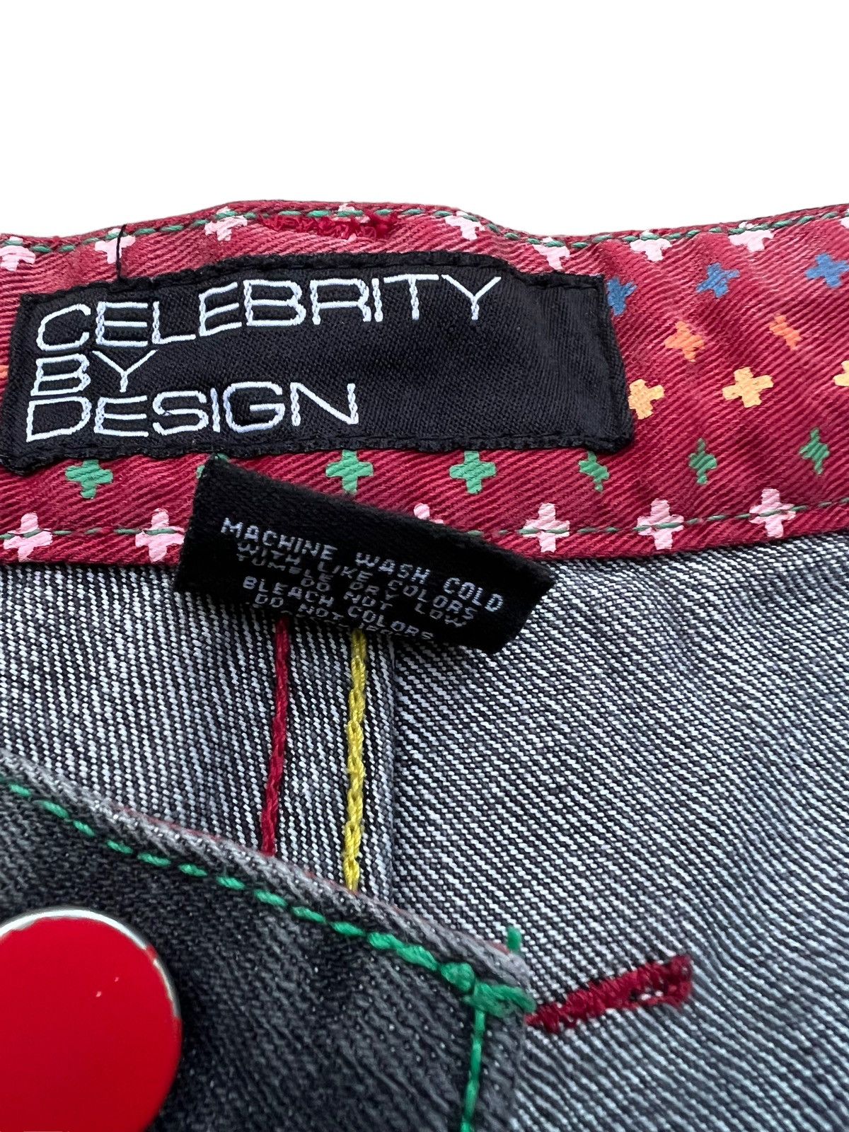 Vintage Celebrity By Design Japan Skull Bones Baggy Jorts Jeans Size US 37 - 9 Thumbnail