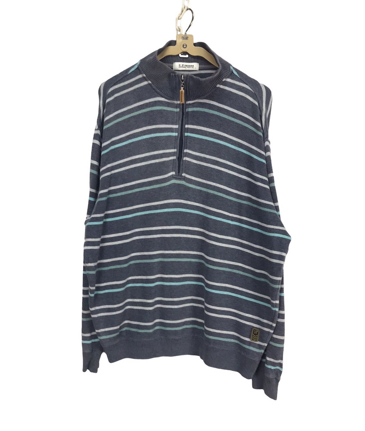 Up renoma half zipper stripe sweatshirt