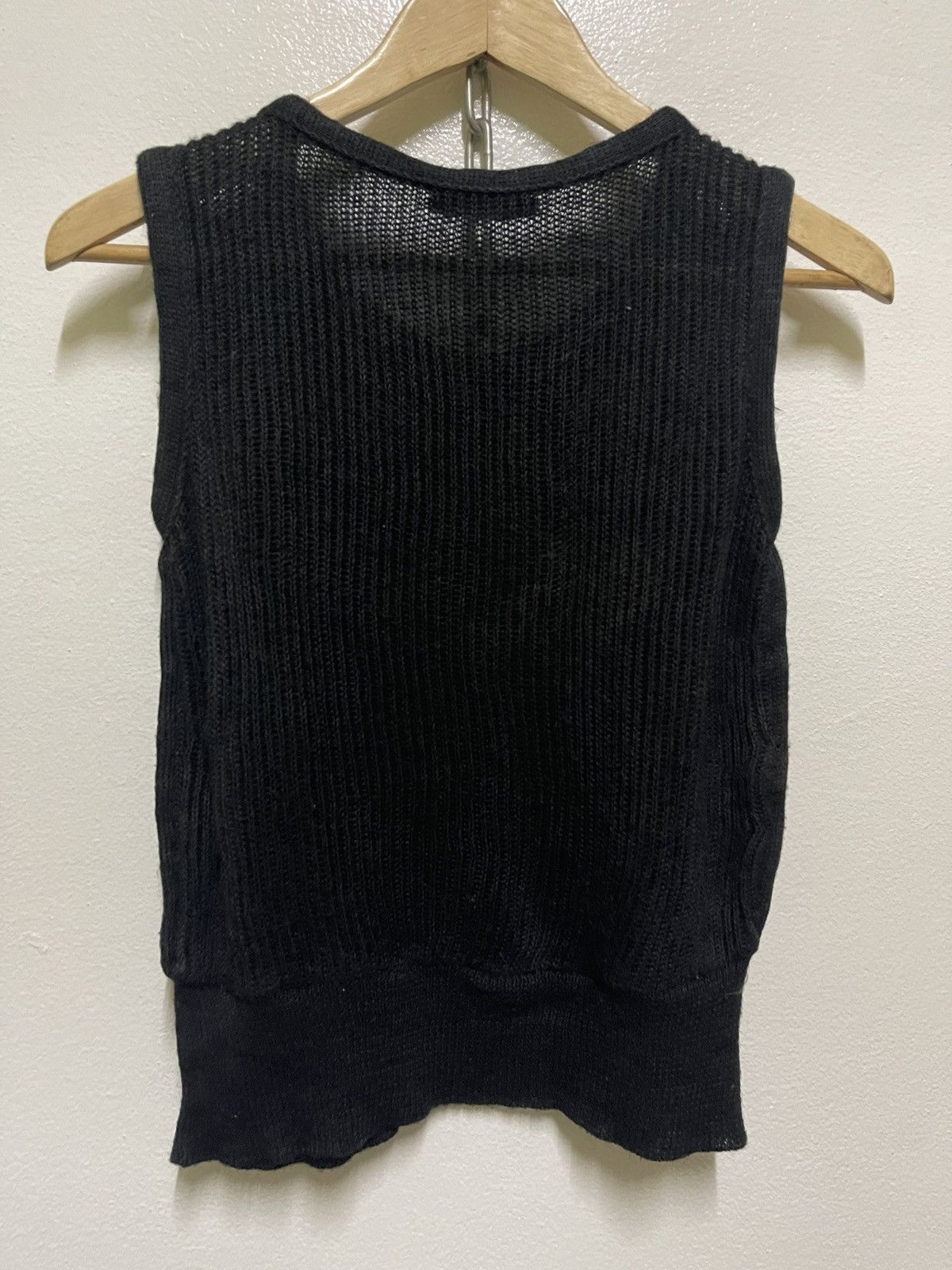 Karl Lagerfeld Karl Lagerfeld Knit Fishnet Studded Top Punk Size US XS / EU 42 / 0 - 8 Thumbnail
