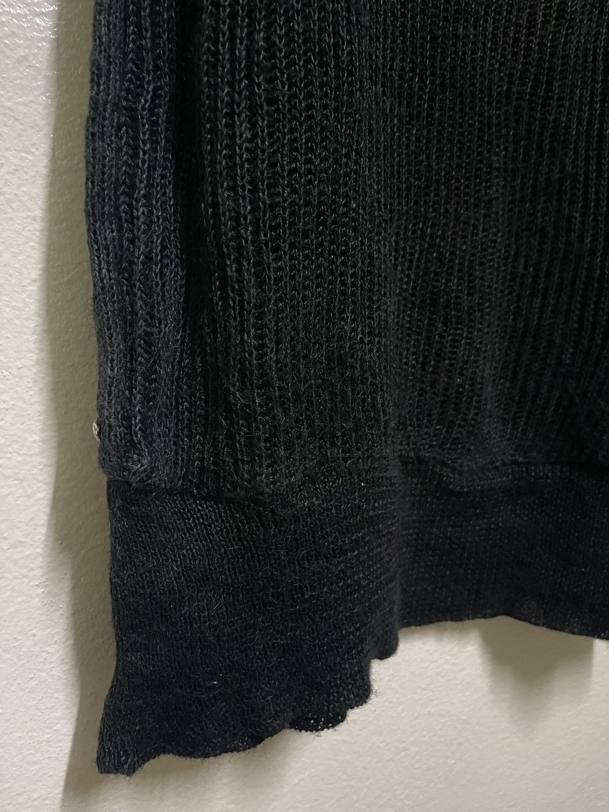Karl Lagerfeld Karl Lagerfeld Knit Fishnet Studded Top Punk Size US XS / EU 42 / 0 - 10 Thumbnail