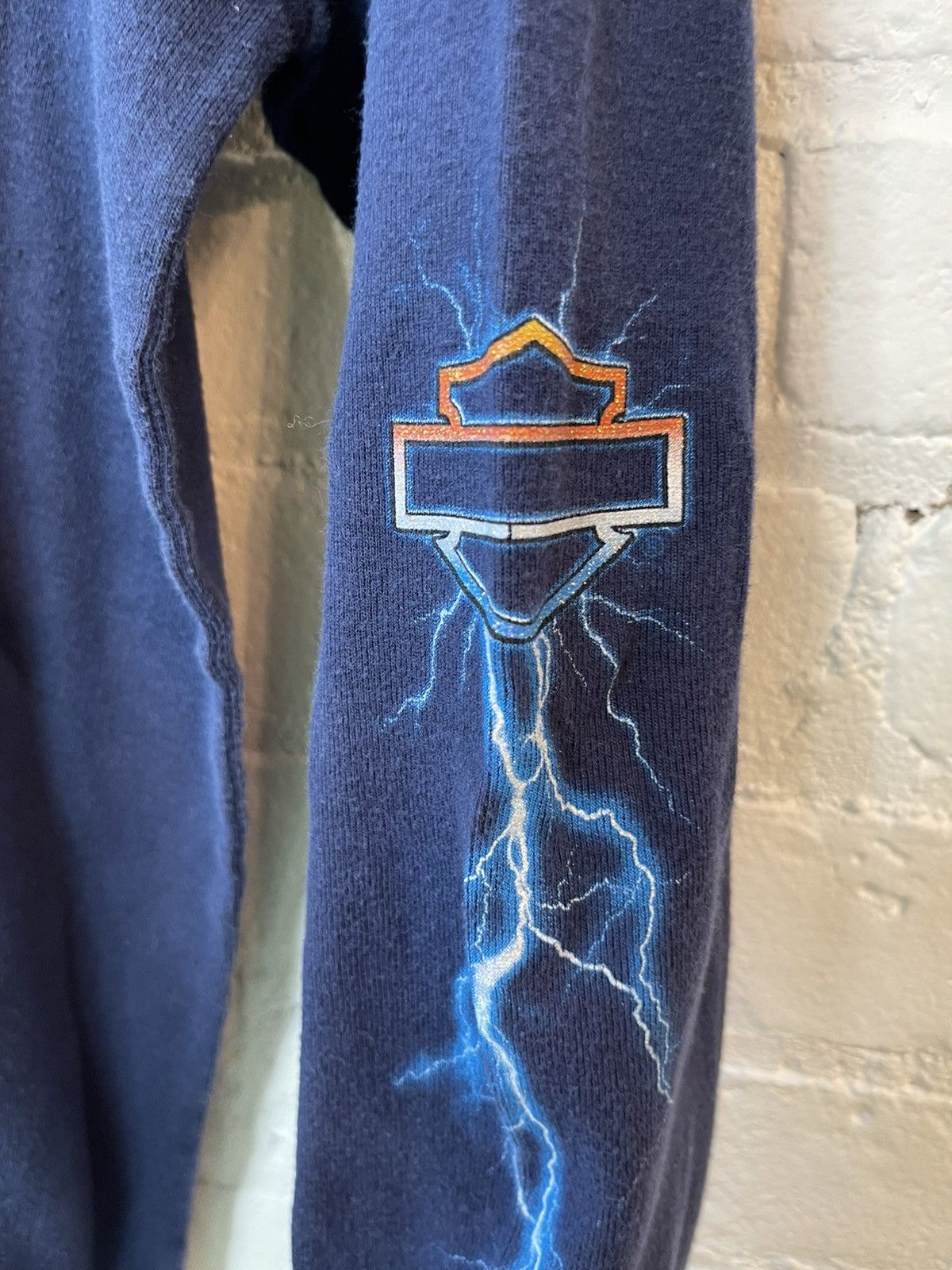 Harley Davidson × Vintage Vintage Harley Davidson LIGHTNING THUNDER LongSleeve Shirt Size US S / EU 44-46 / 1 - 3 Thumbnail