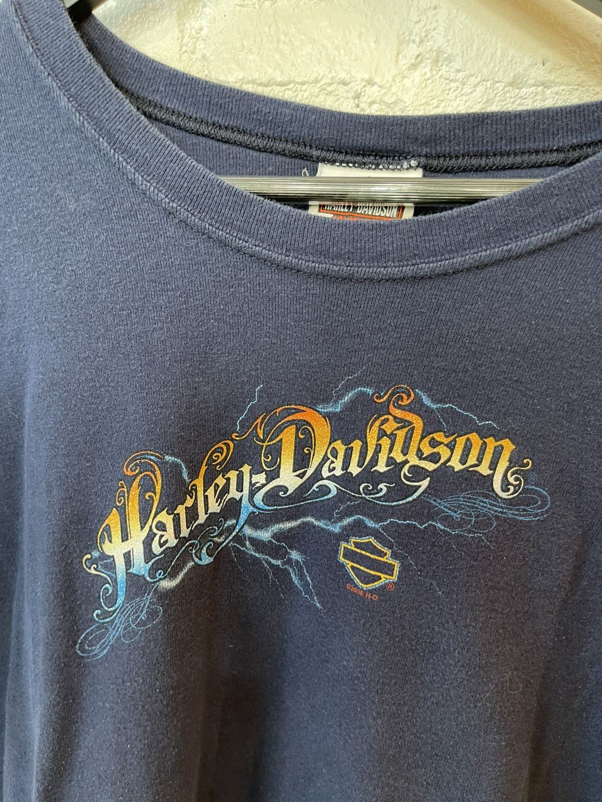 Harley Davidson × Vintage Vintage Harley Davidson LIGHTNING THUNDER LongSleeve Shirt Size US S / EU 44-46 / 1 - 4 Thumbnail