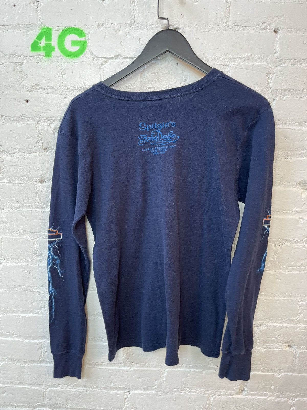 Harley Davidson × Vintage Vintage Harley Davidson LIGHTNING THUNDER LongSleeve Shirt Size US S / EU 44-46 / 1 - 10 Thumbnail