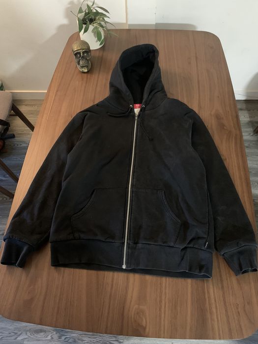 Supreme thermal hotsell zip up hoodie