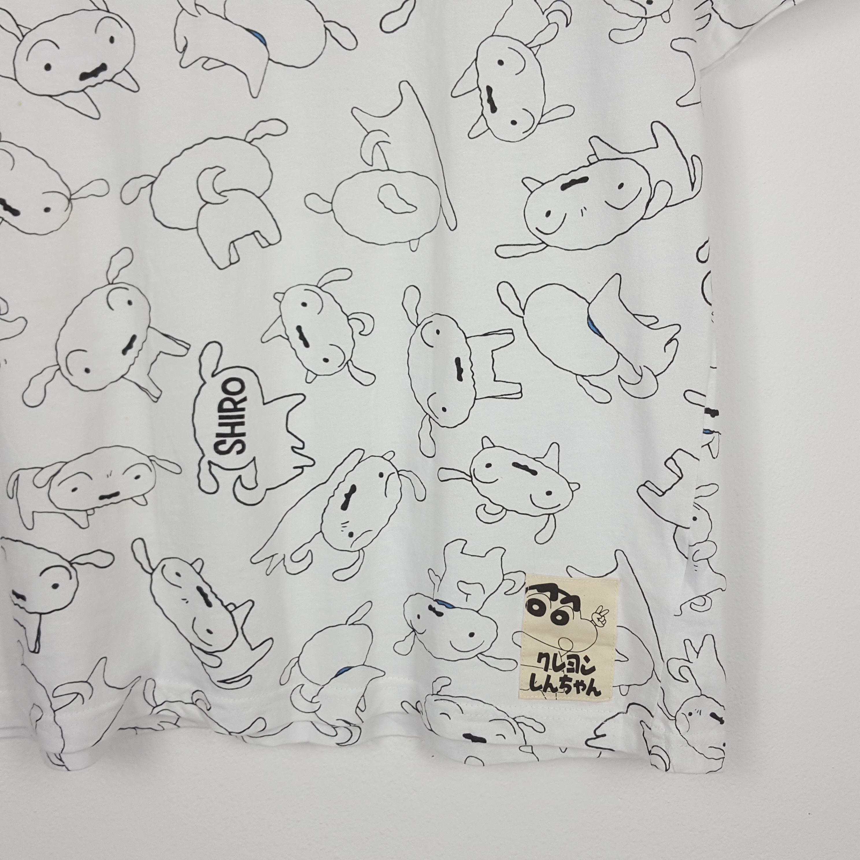 Cartoon Network × Japanese Brand × Vintage Vintage Crayon Shin Chan full print Chiro dog t-shirt Size US XXL / EU 58 / 5 - 5 Thumbnail