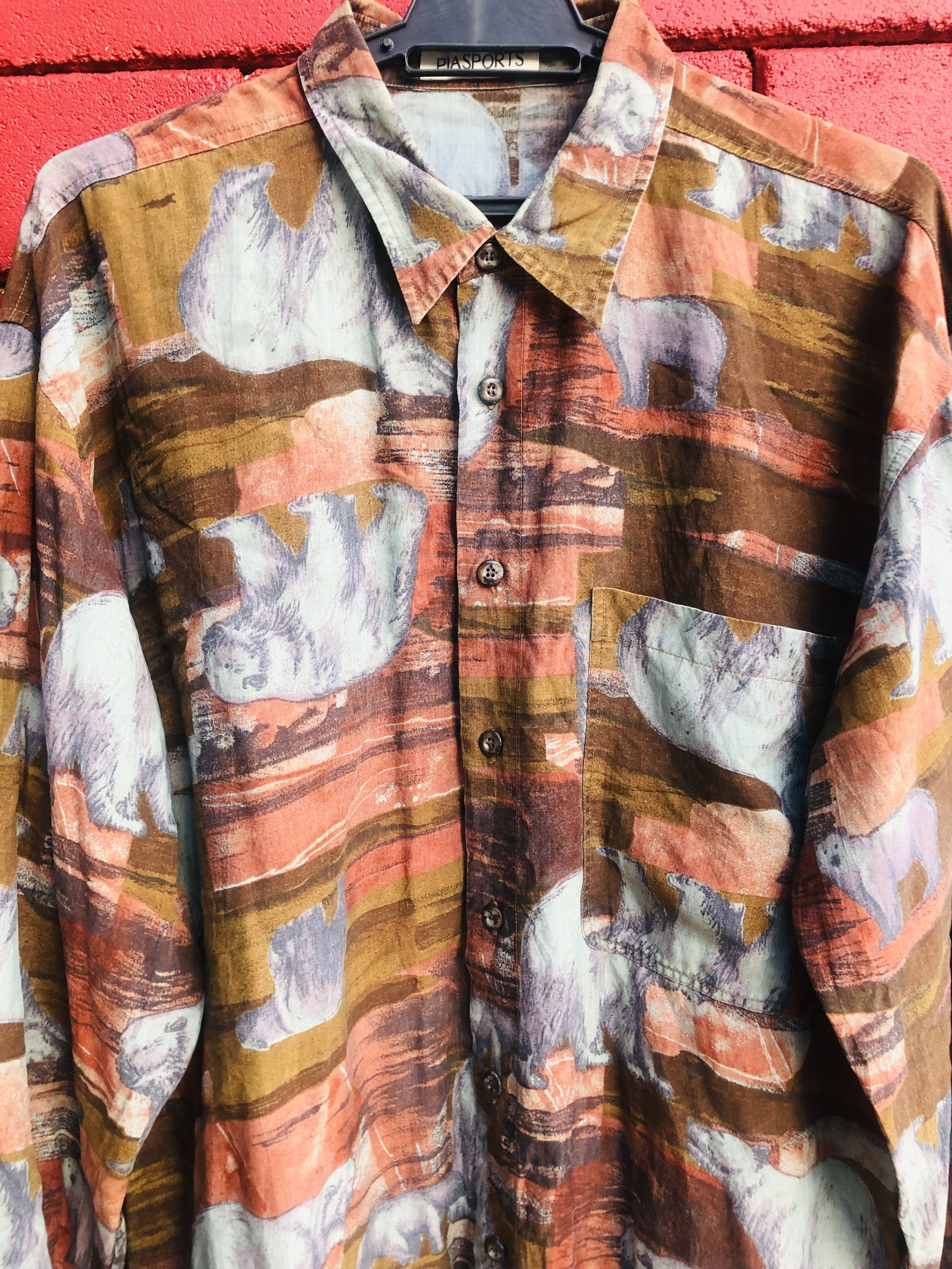 Japanese Brand × Vintage Vintage Pia Sport White Bear Japan Designed Fashion Style Size US L / EU 52-54 / 3 - 3 Thumbnail