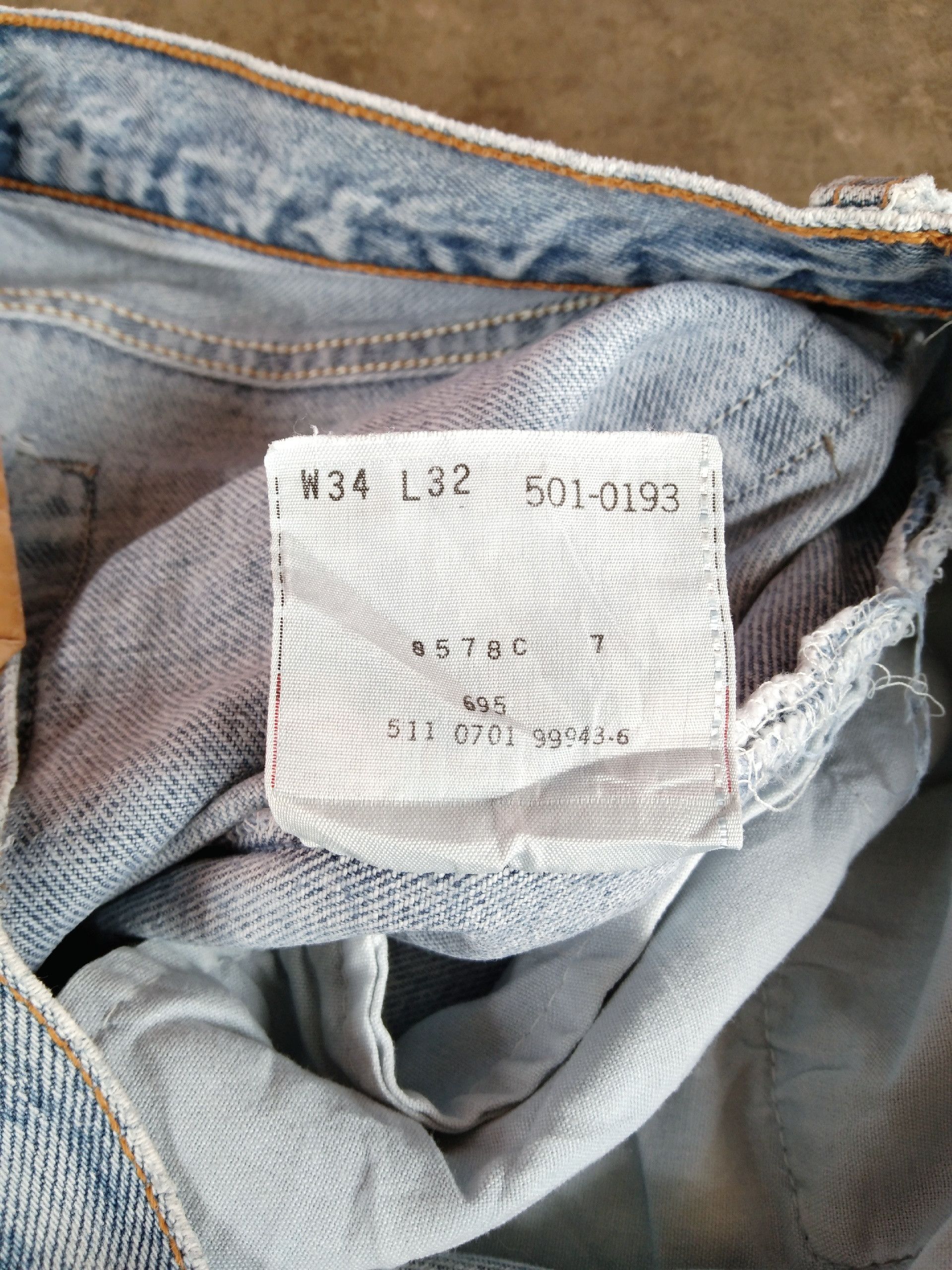 Levi's Vintage Levis 501 Light Wash Made In USA Distressed Jeans Size US 34 / EU 50 - 10 Thumbnail