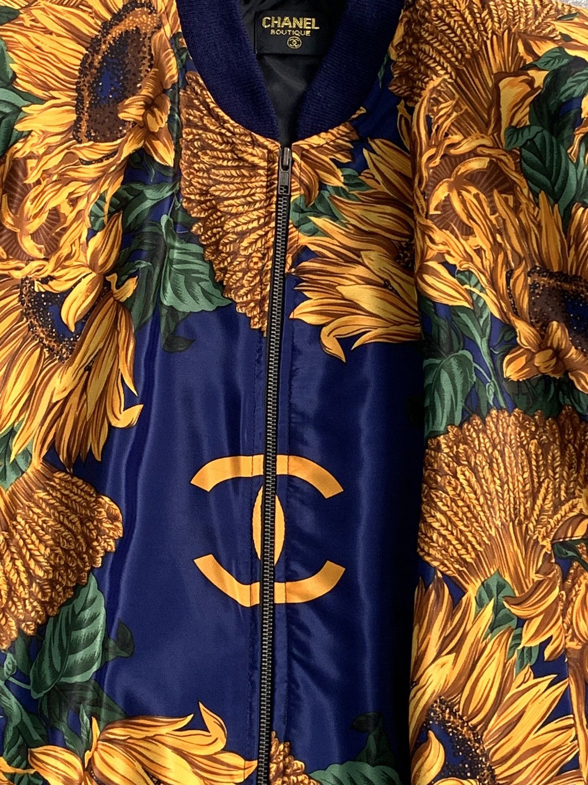 Other × Vintage Vintage Style Print Bomber Jacket Coat SILK Gold Size US M / EU 48-50 / 2 - 14 Thumbnail