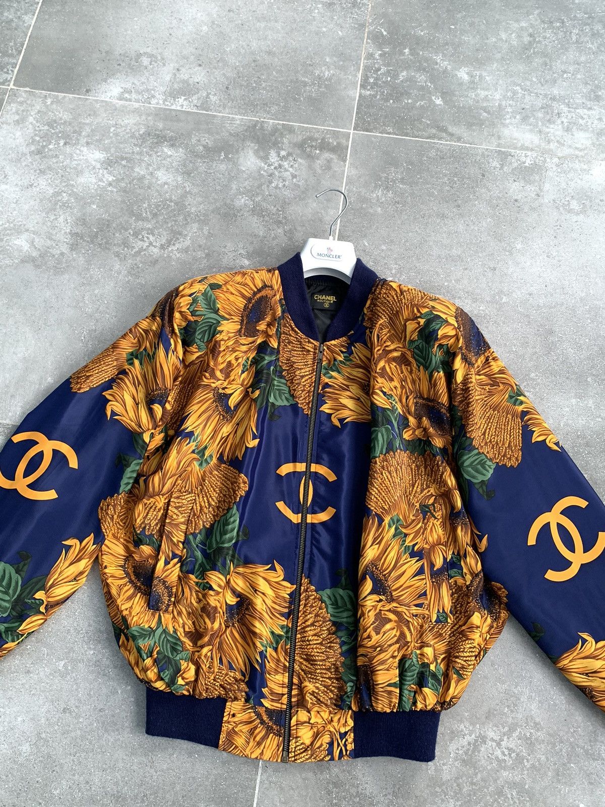 Other × Vintage Vintage Style Print Bomber Jacket Coat SILK Gold Size US M / EU 48-50 / 2 - 4 Thumbnail